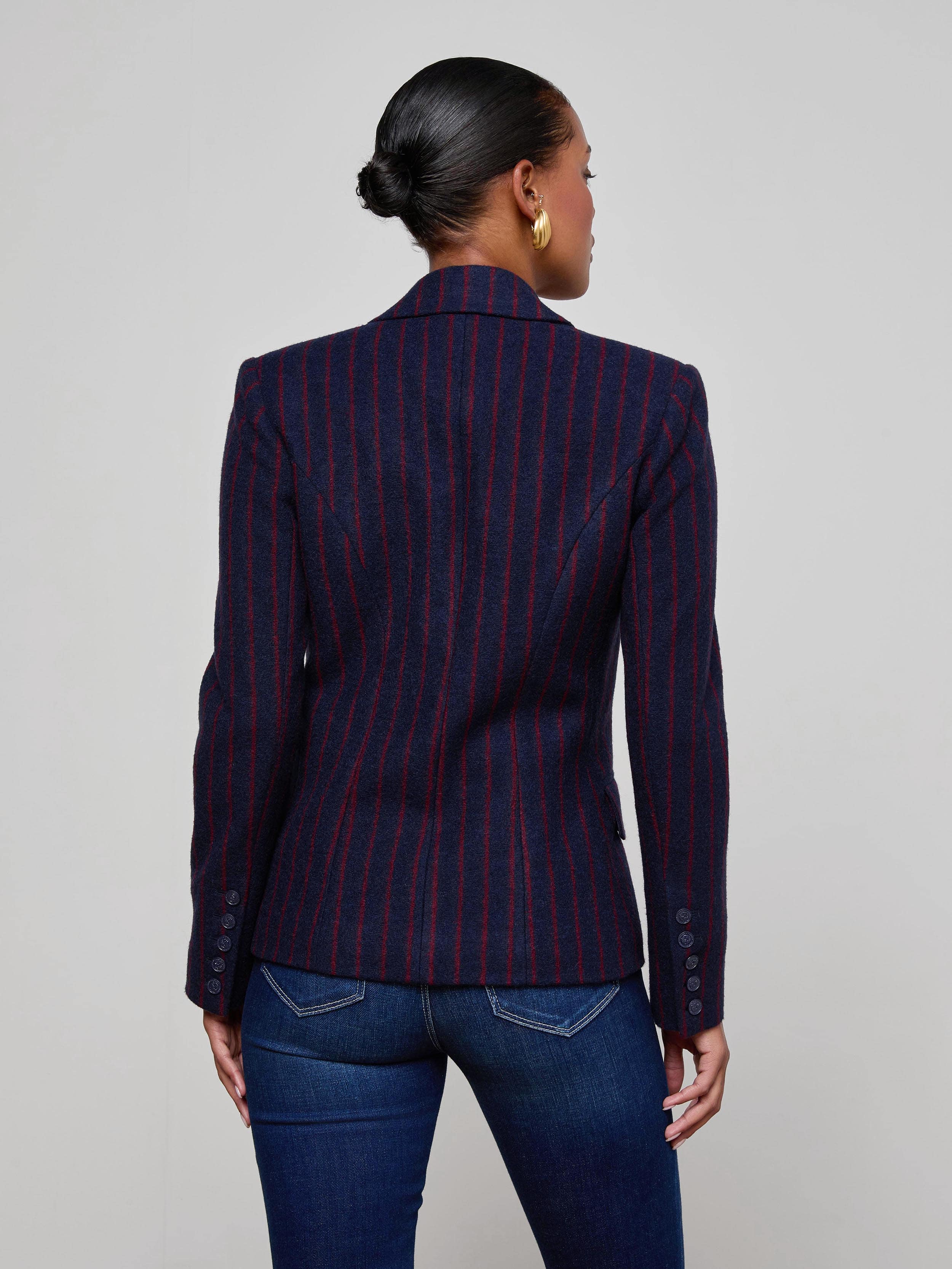 L'AGENCE - Kenzie Pinstriped Blazer - Image 12