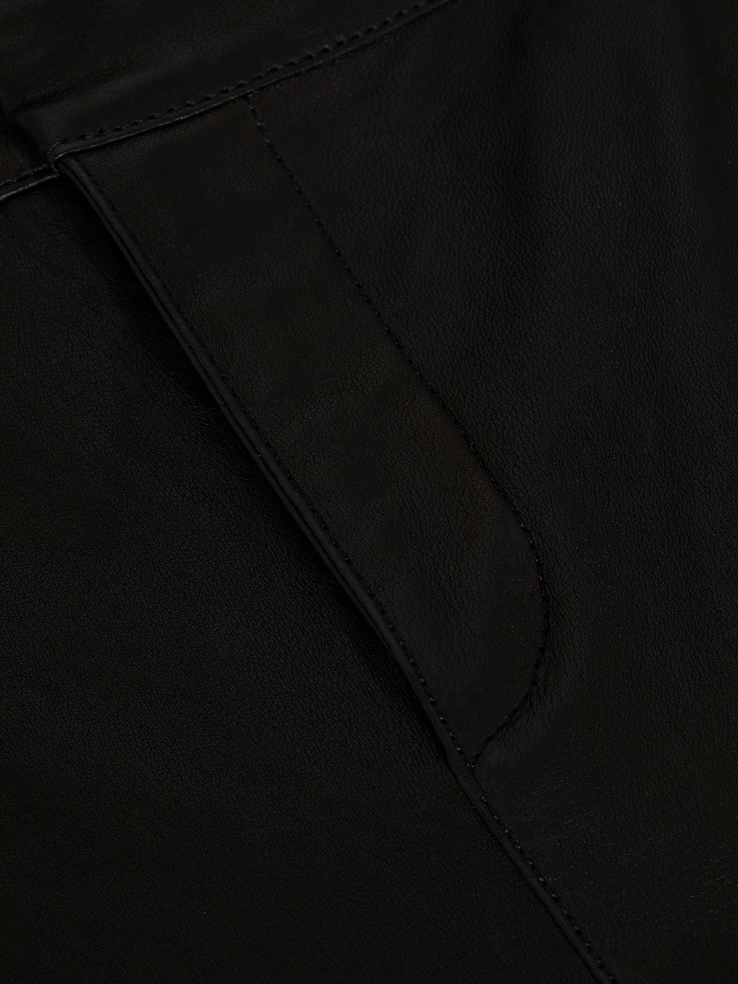 L'AGENCE - Ketra Leather Bootcut Trouser - Image 11