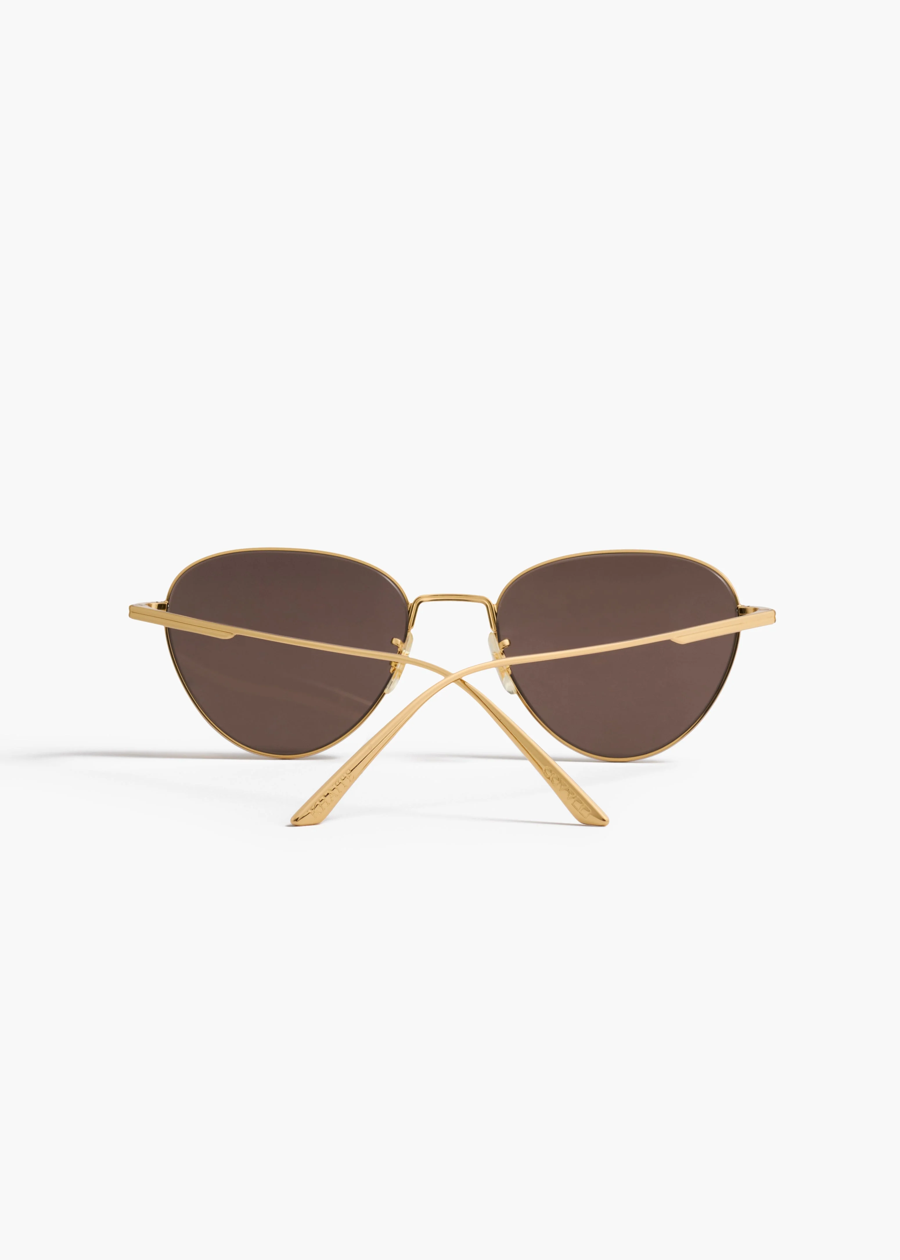 Khaite - x Oliver Peoples 1991C in Gold and Brown - Image 7