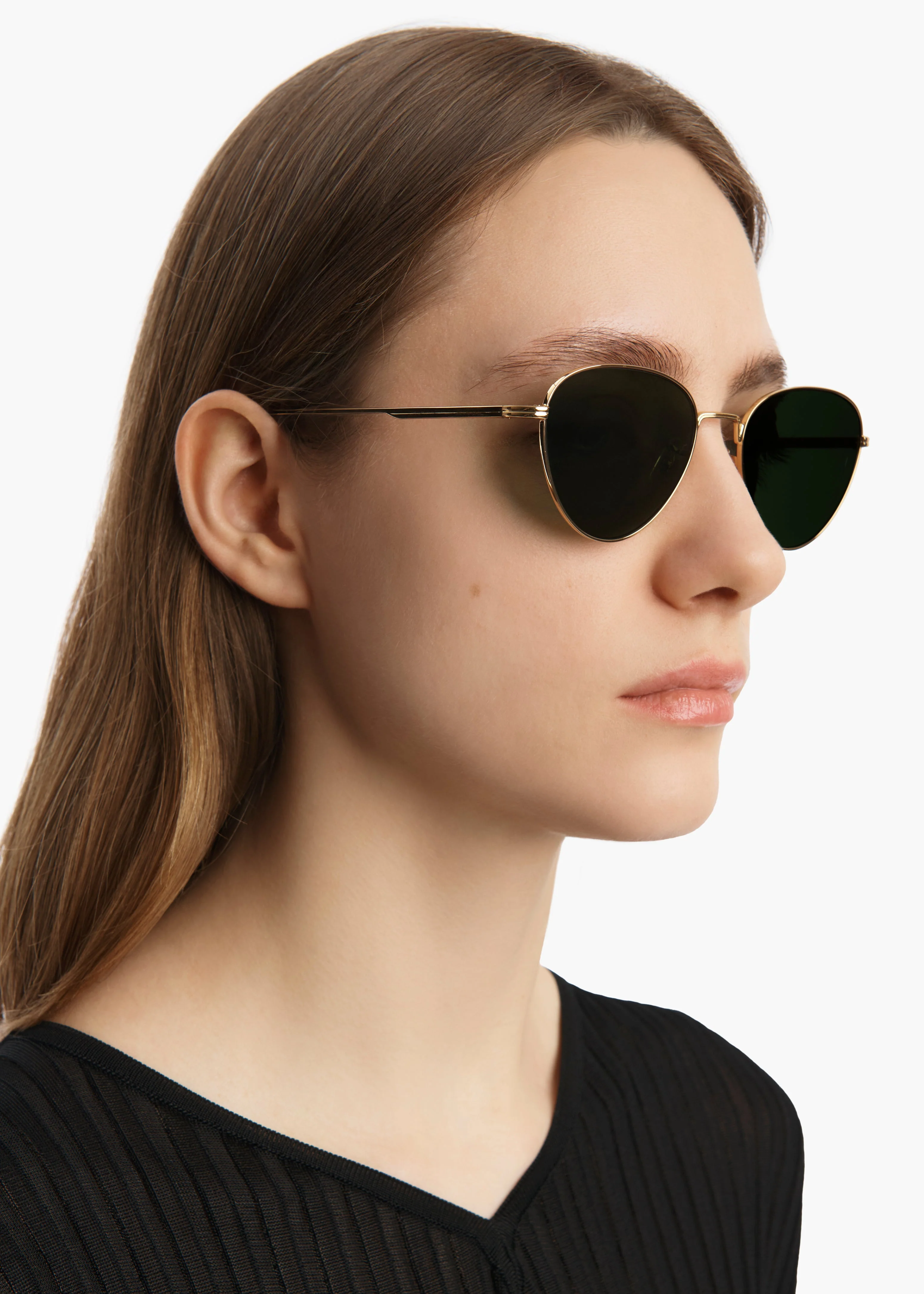 Khaite - x Oliver Peoples 1991C in Gold and Green - Image 8
