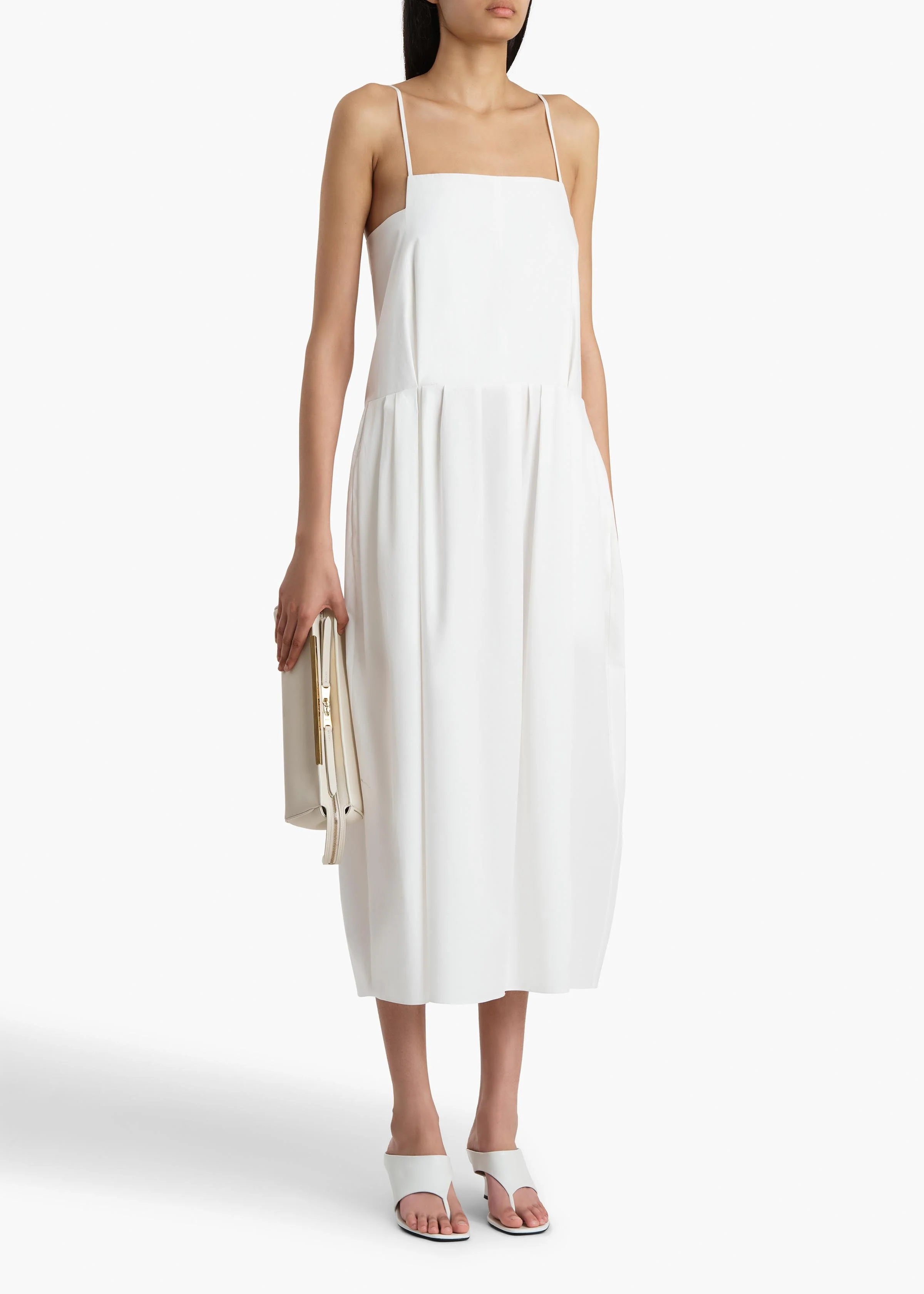 Khaite - Adira Dress in Chalk - Image 2