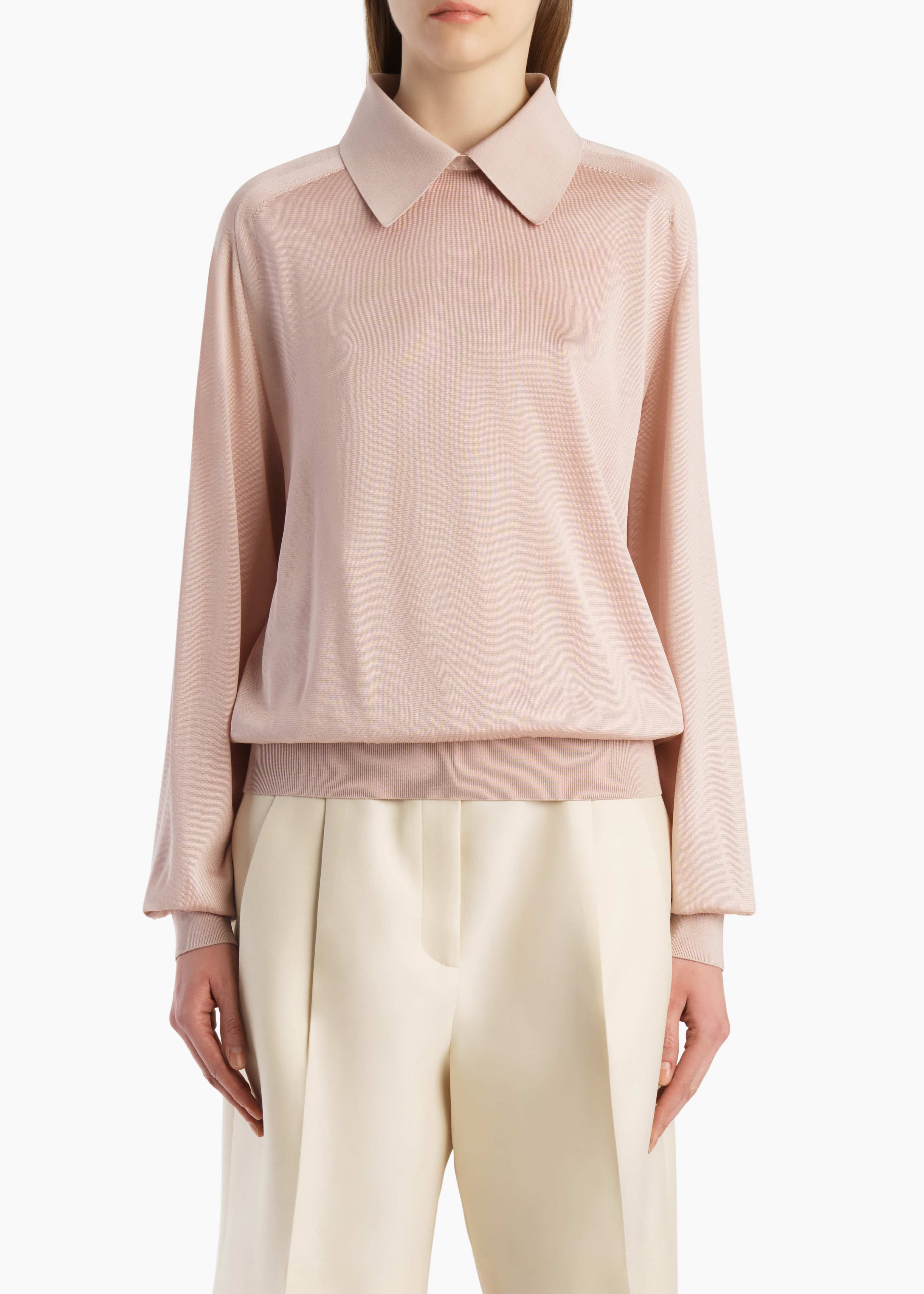 Khaite - Alexa Top in Dusty Rose - Image 3