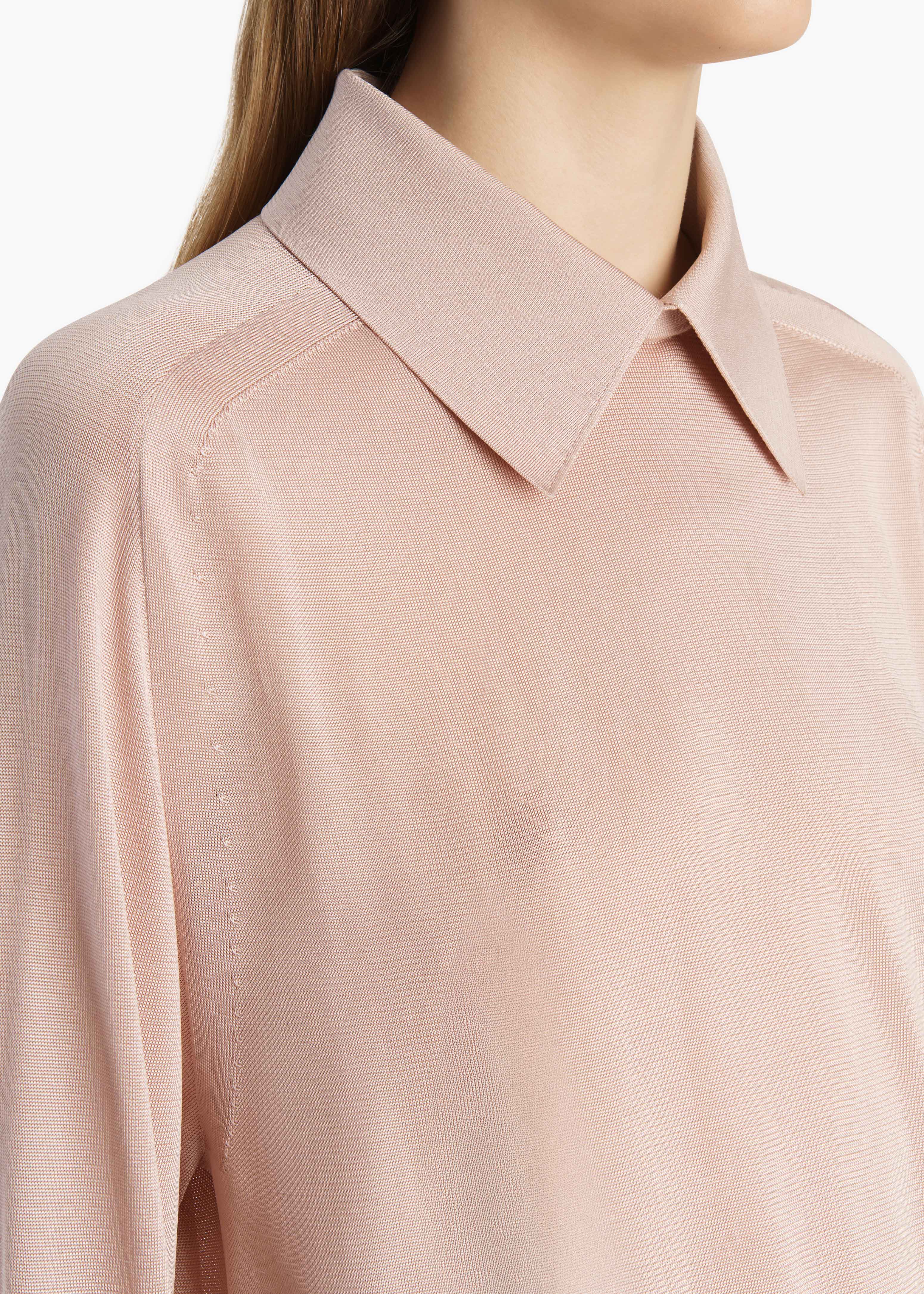 Khaite - Alexa Top in Dusty Rose - Image 5