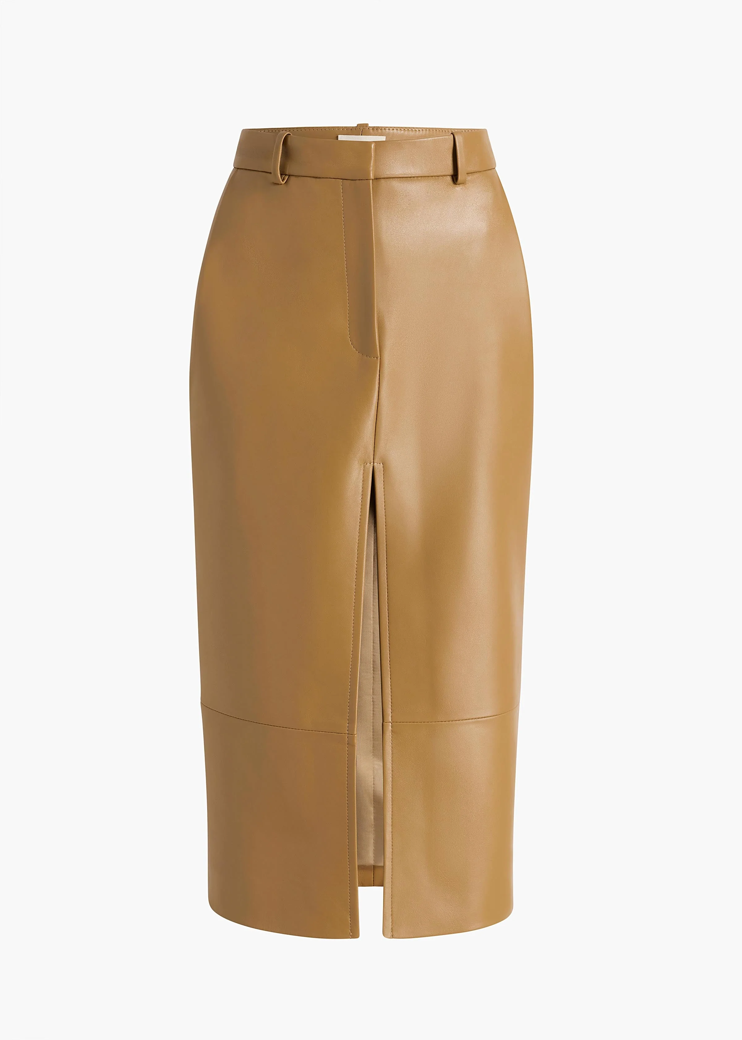 Khaite - Anden Skirt in Golden Ochre Leather