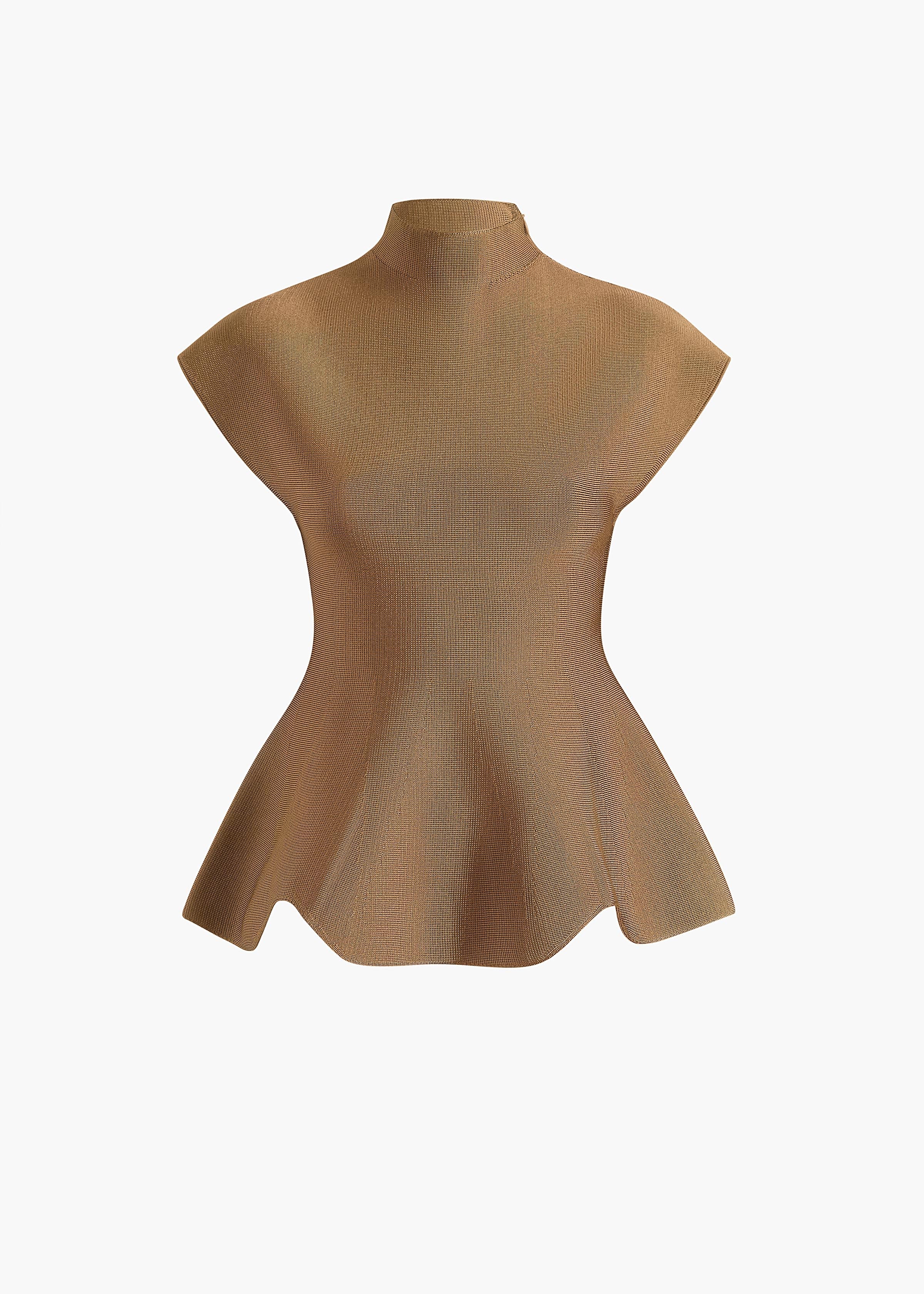 Khaite - Andra Top in Carob