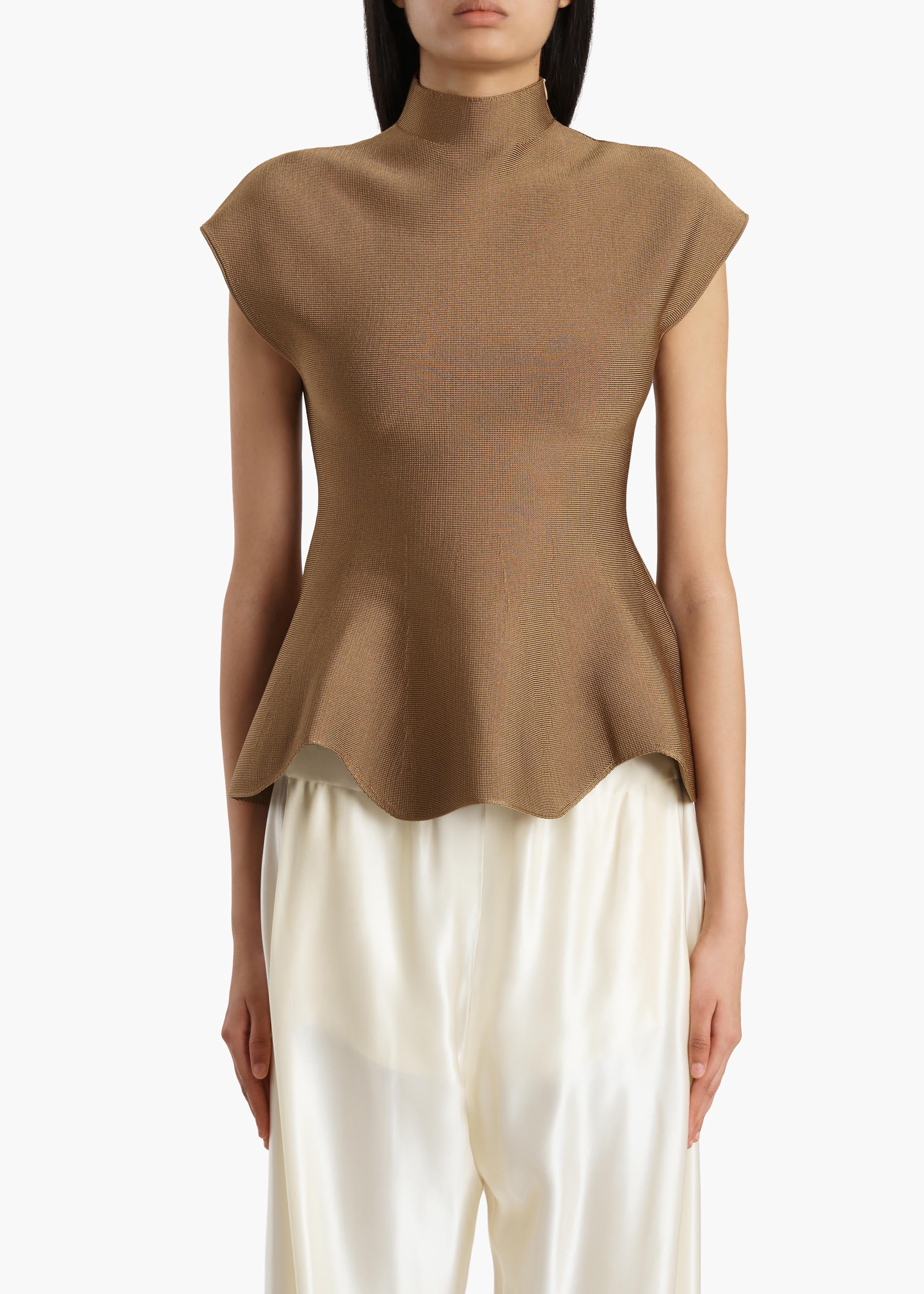 Khaite - Andra Top in Carob - Image 3