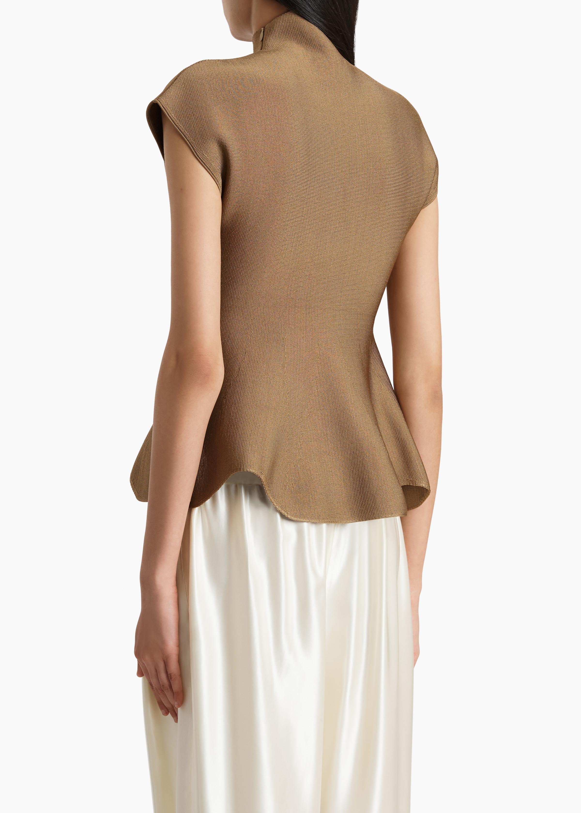 Khaite - Andra Top in Carob - Image 4