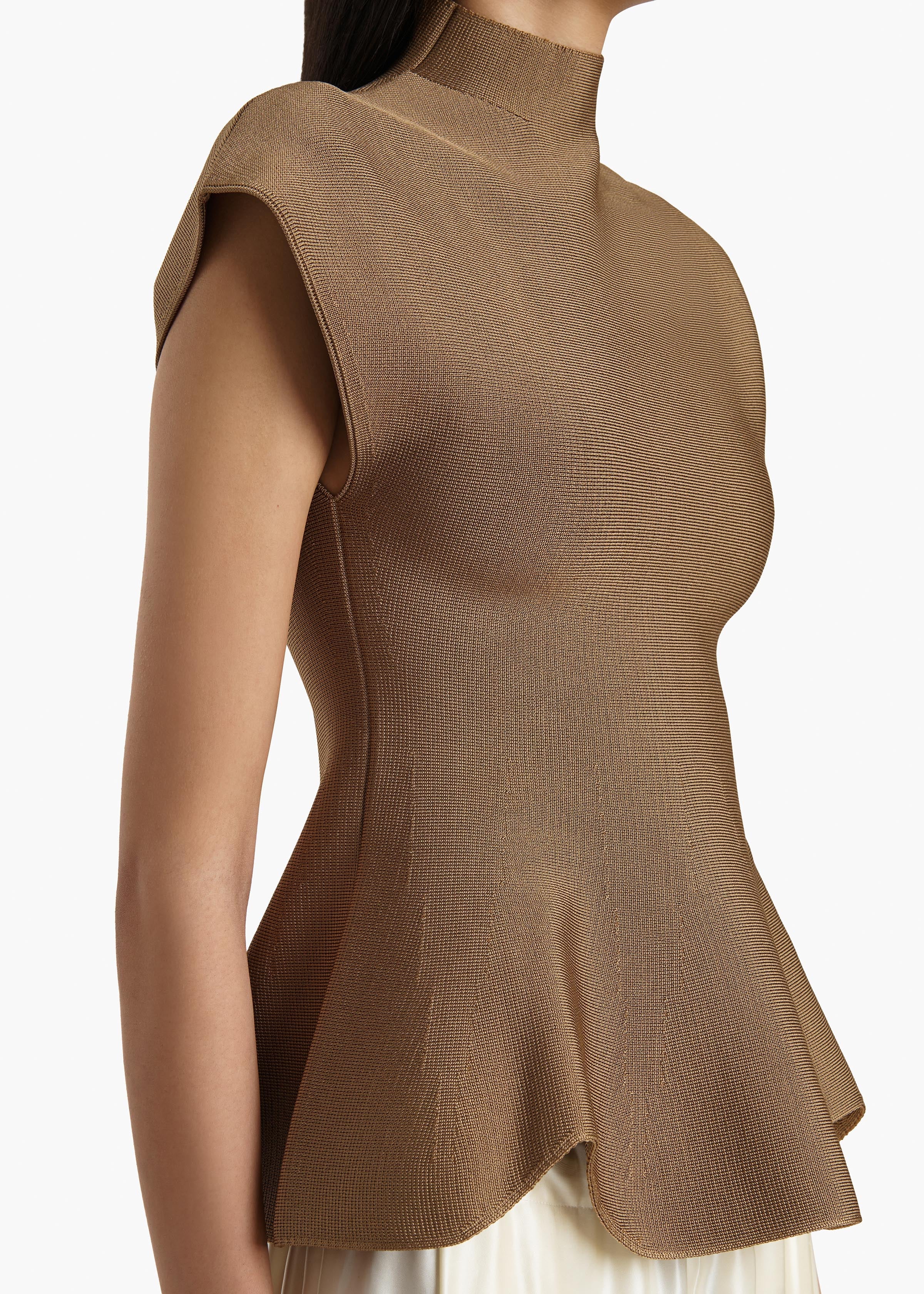 Khaite - Andra Top in Carob - Image 5
