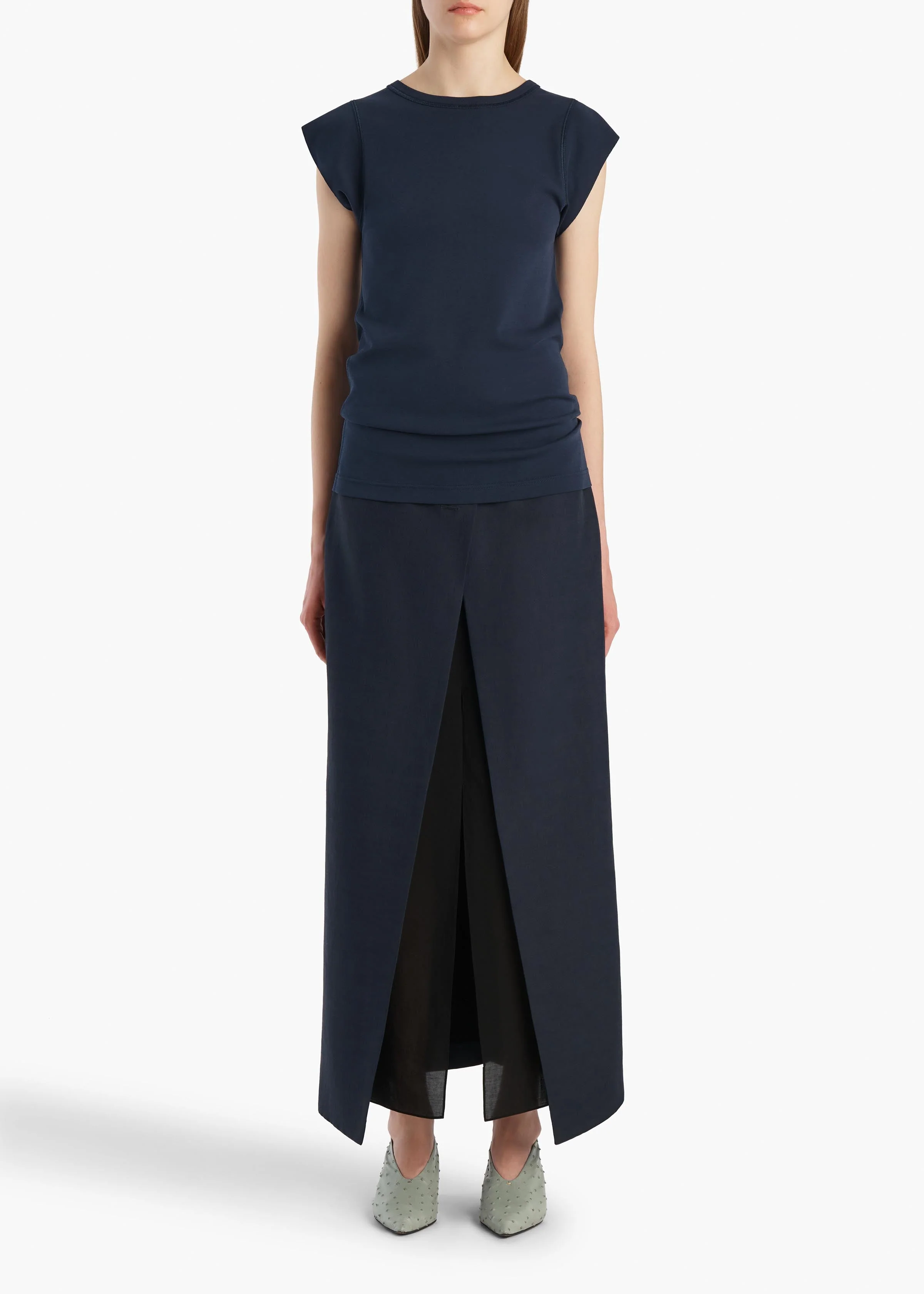 Khaite - Angel Top in Dark Navy - Image 2