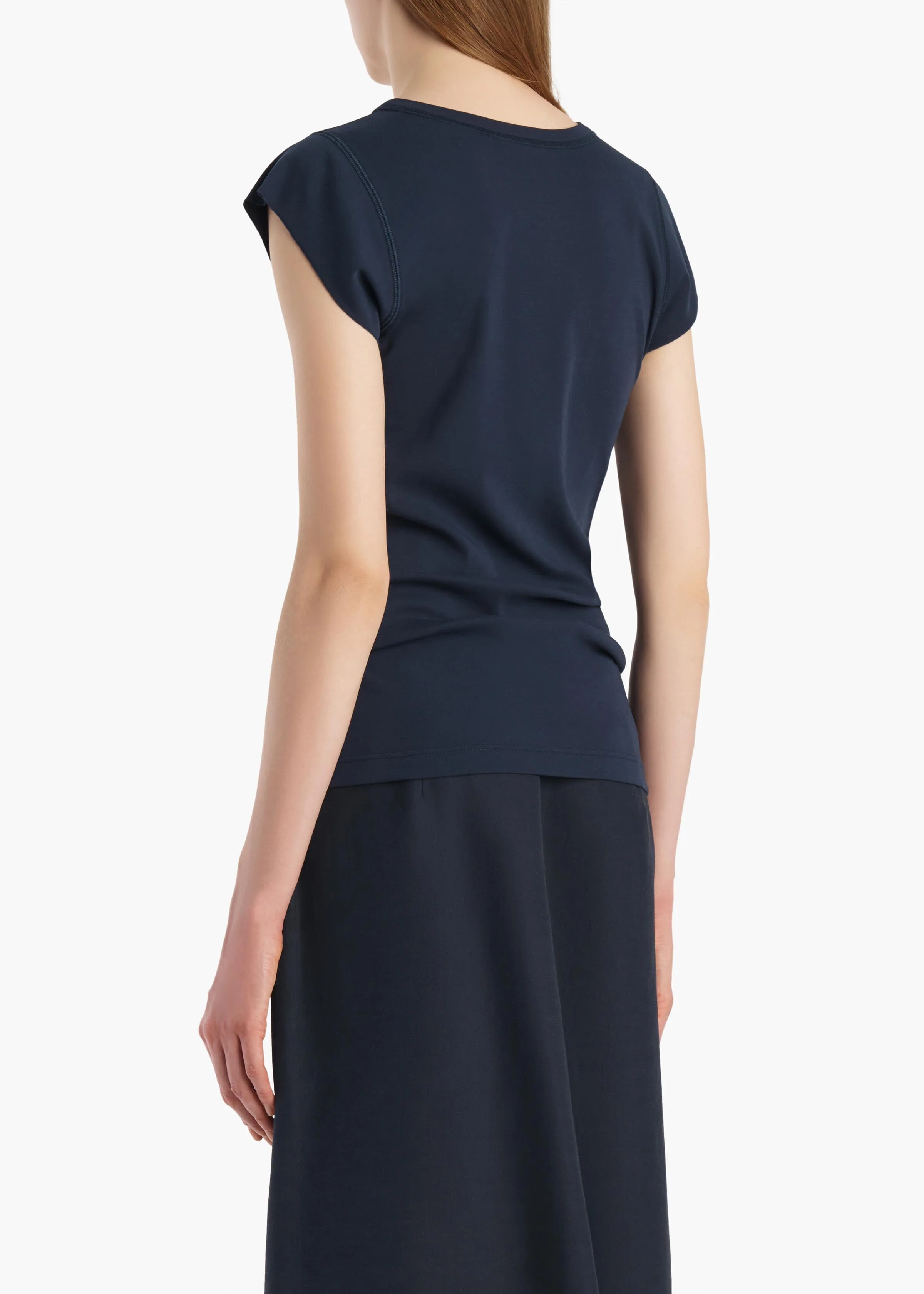 Khaite - Angel Top in Dark Navy - Image 4