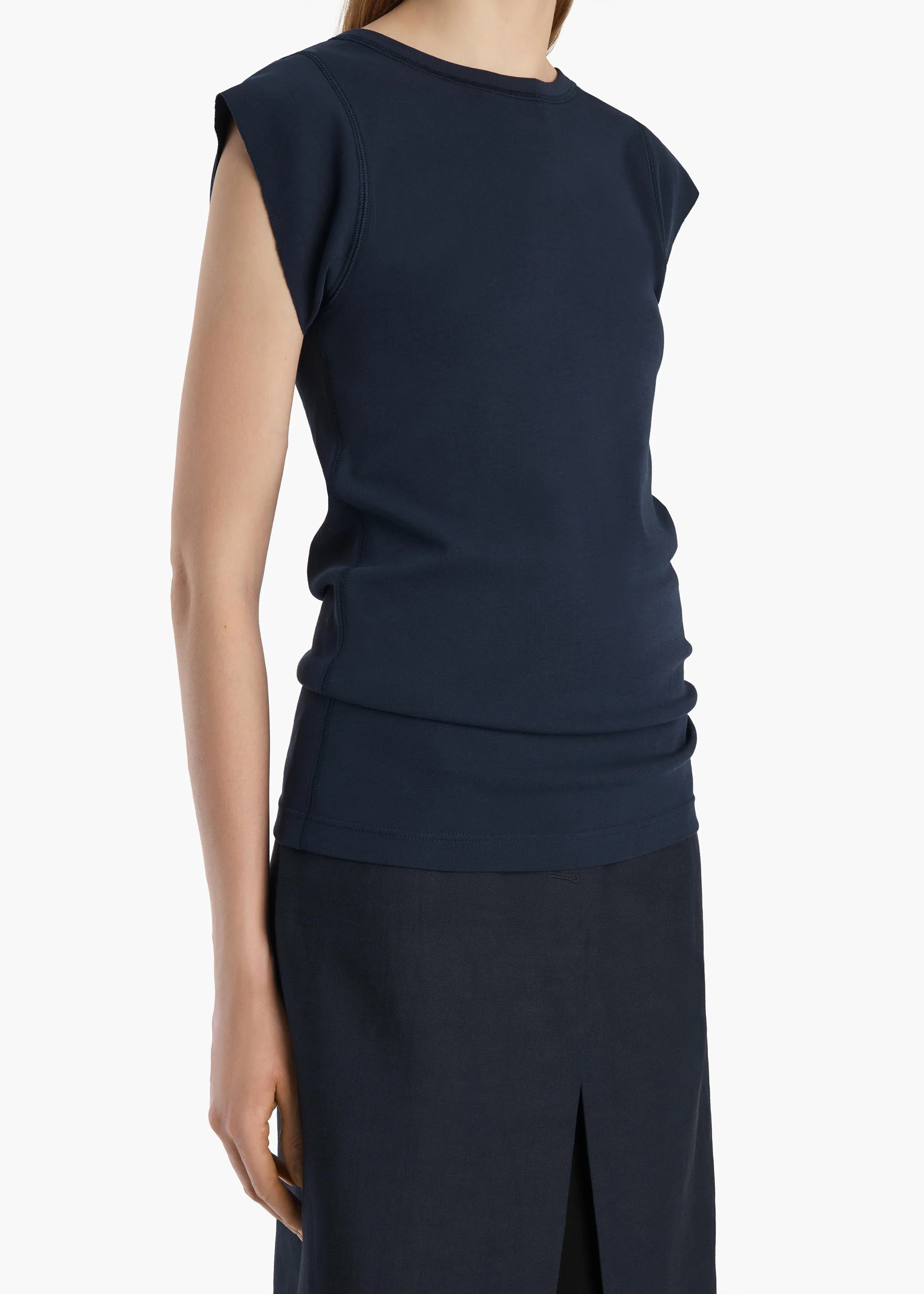 Khaite - Angel Top in Dark Navy - Image 5