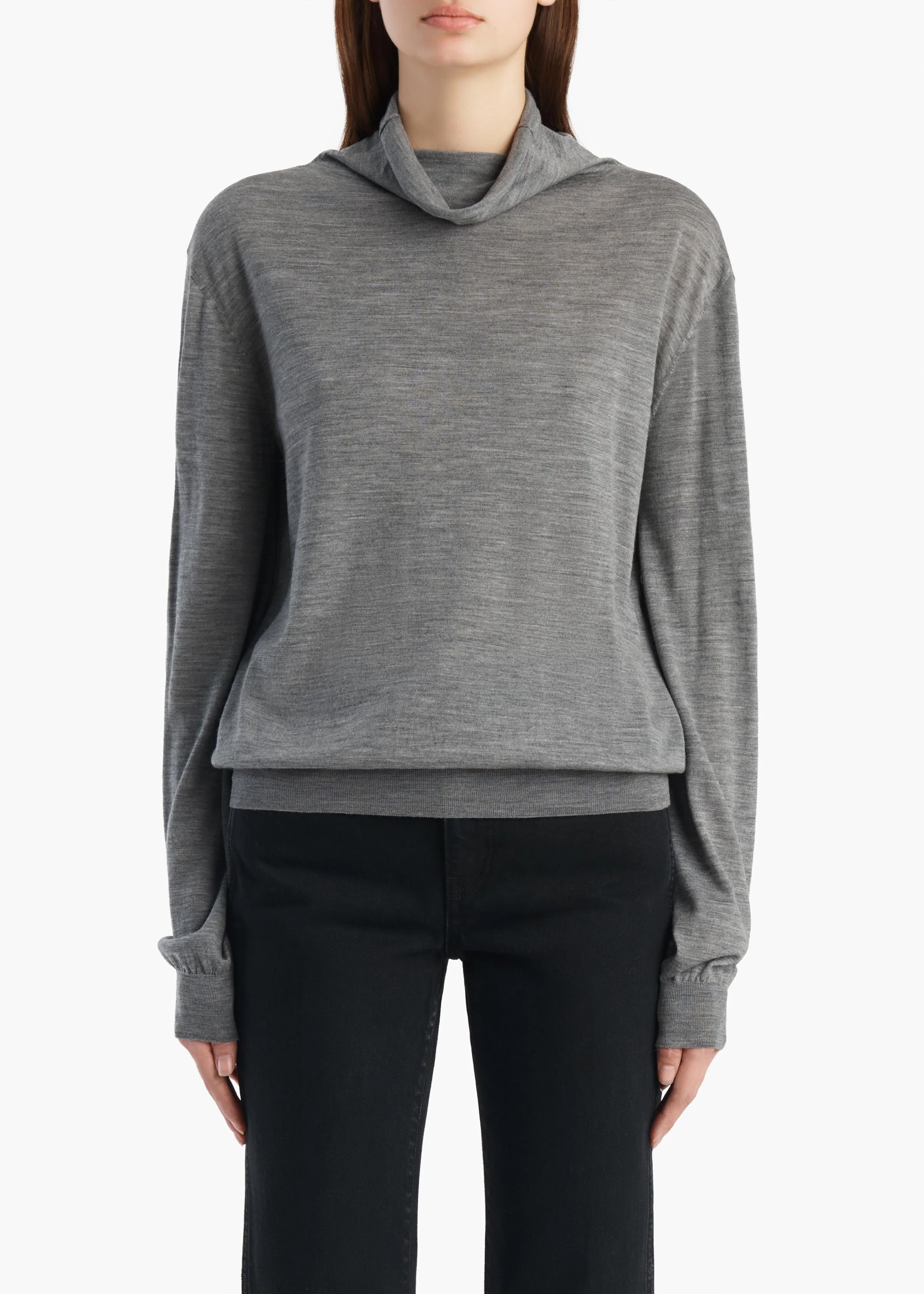 Khaite - Annette Sweater in Sterling - Image 3