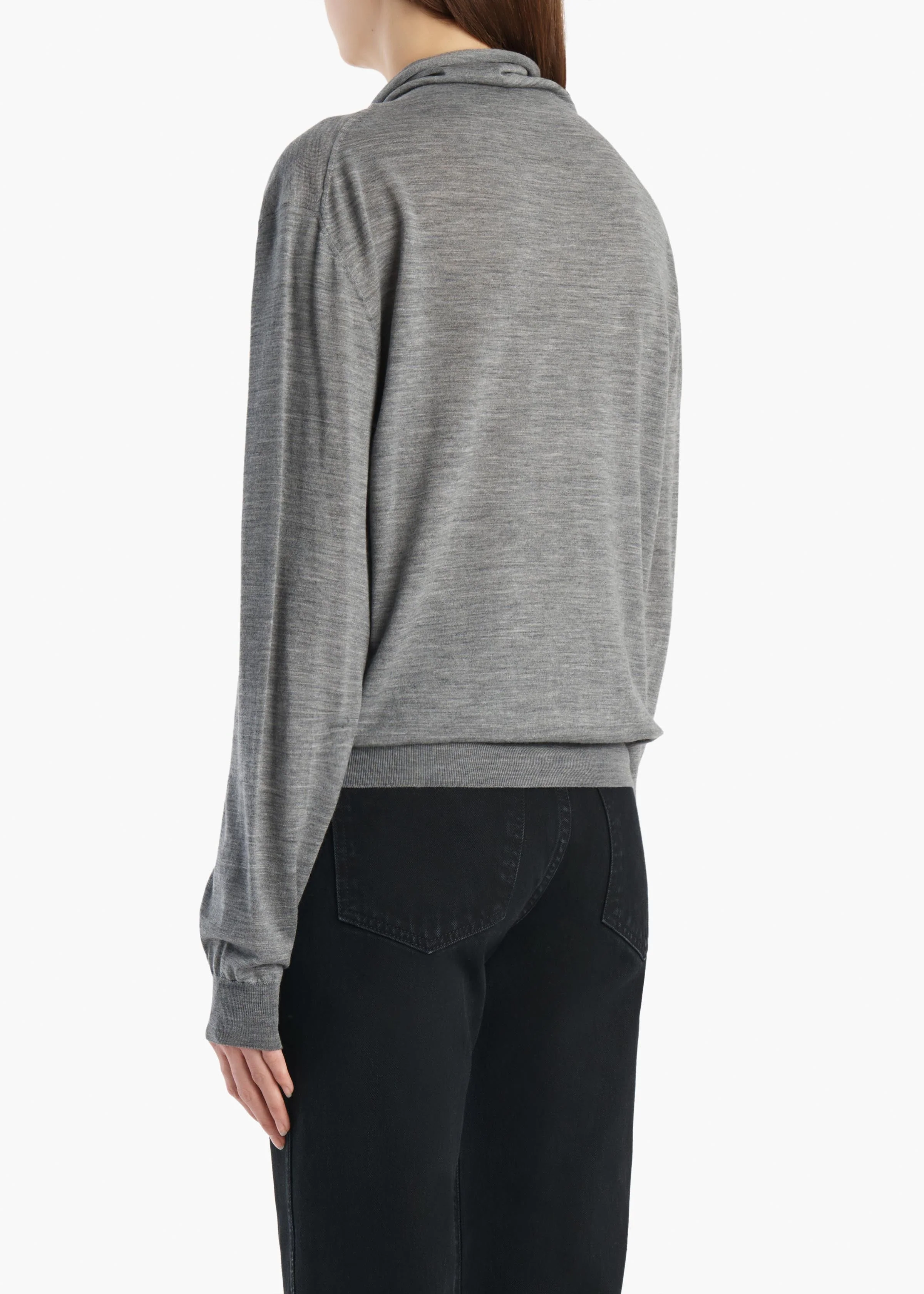 Khaite - Annette Sweater in Sterling - Image 4