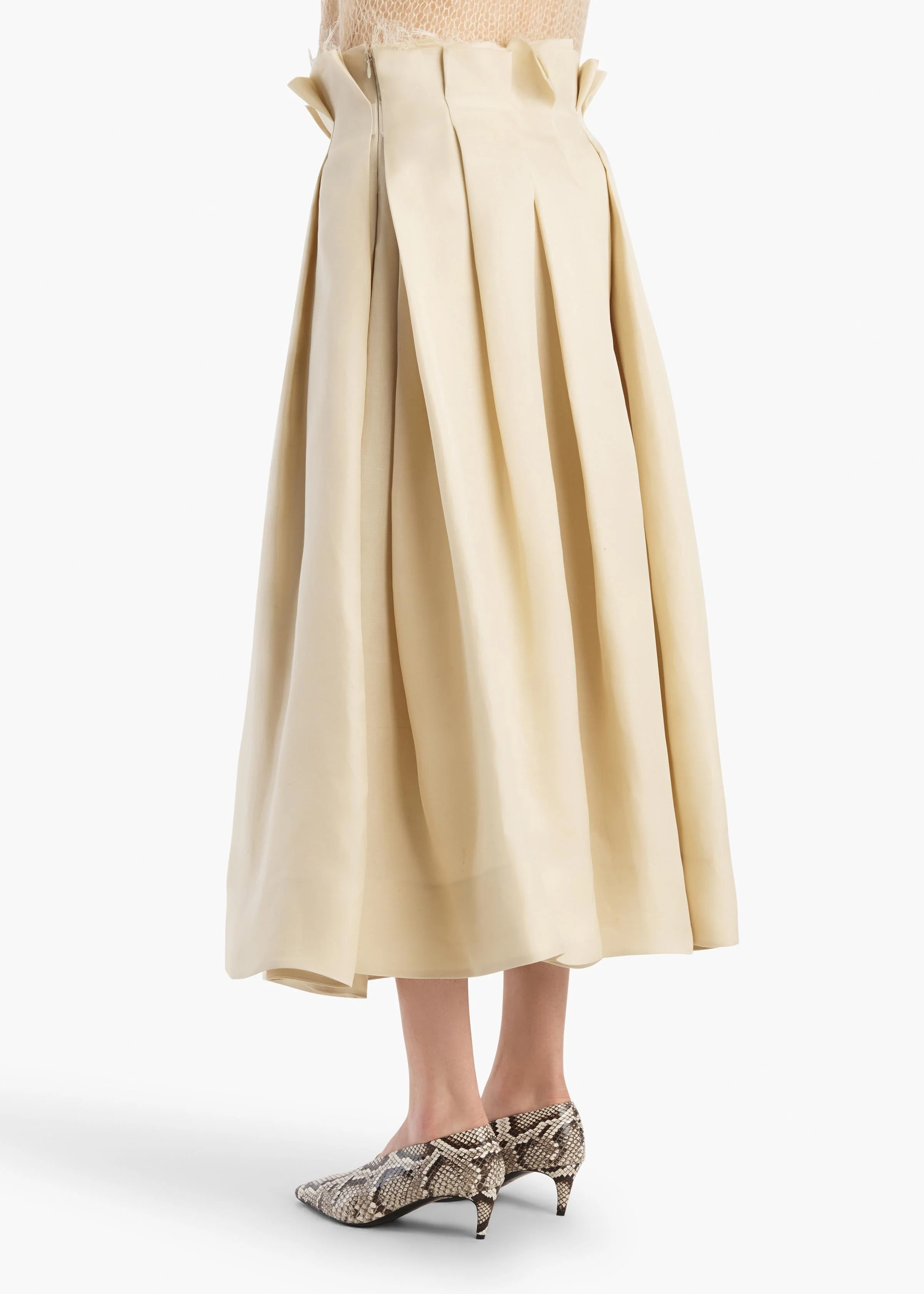Khaite - Astrid Skirt in Ivory Glow - Image 4