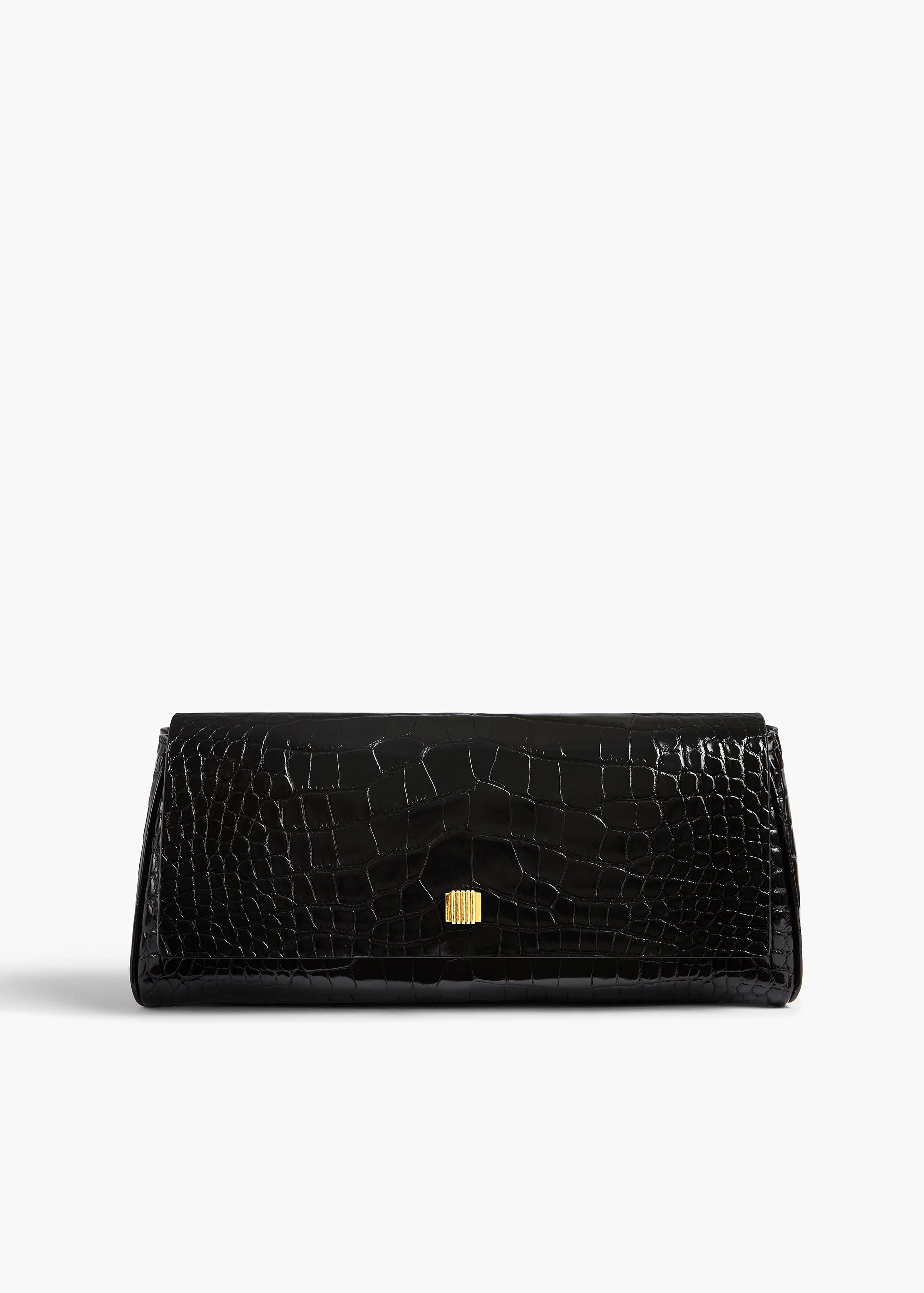Khaite - Audrey Clutch in Black Alligator