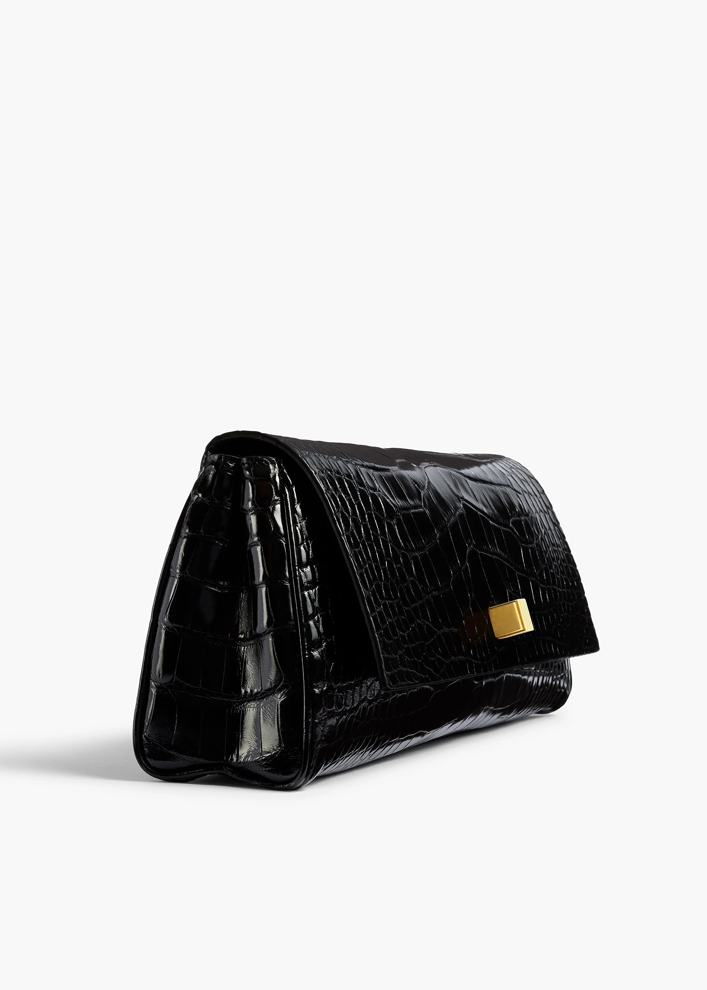 Khaite - Audrey Clutch in Black Alligator - Image 4
