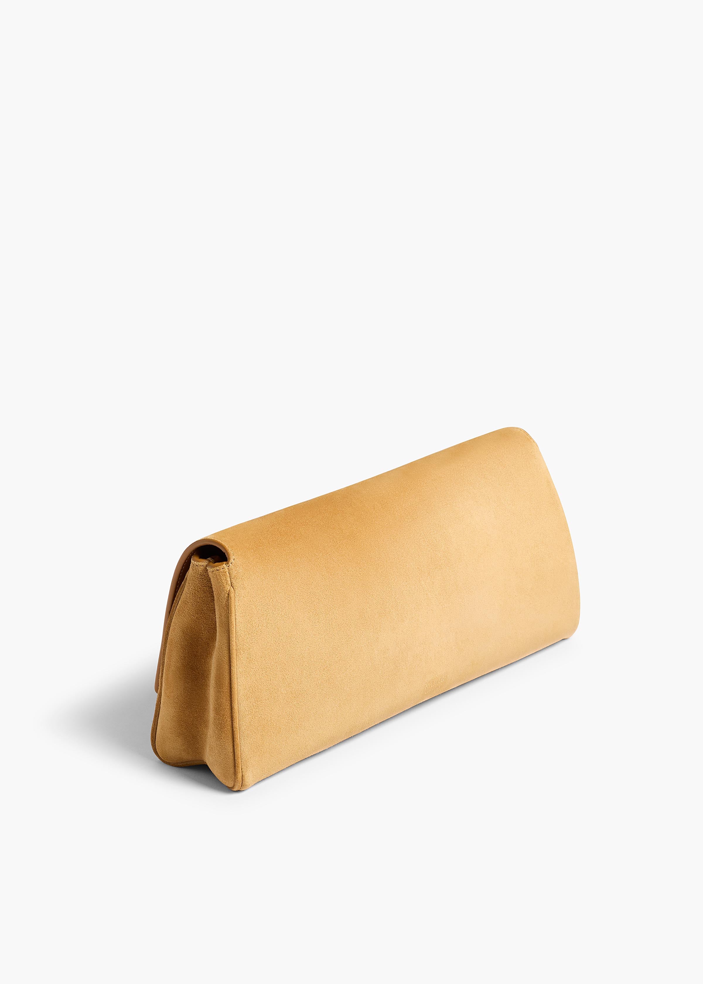 Khaite - Audrey Clutch in Goldenrod Suede - Image 2