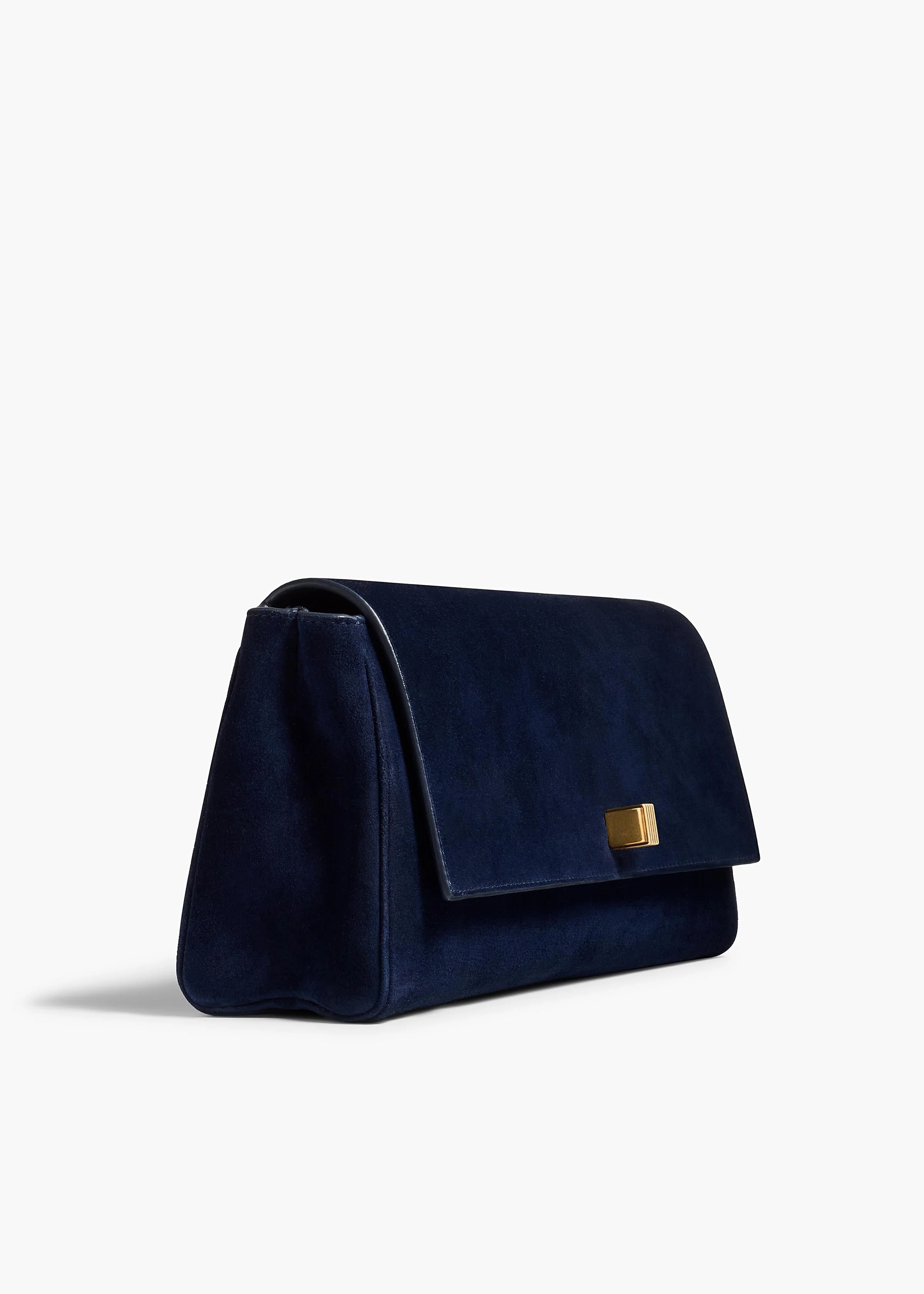 Khaite - Audrey Clutch in Midnight Suede - Image 2