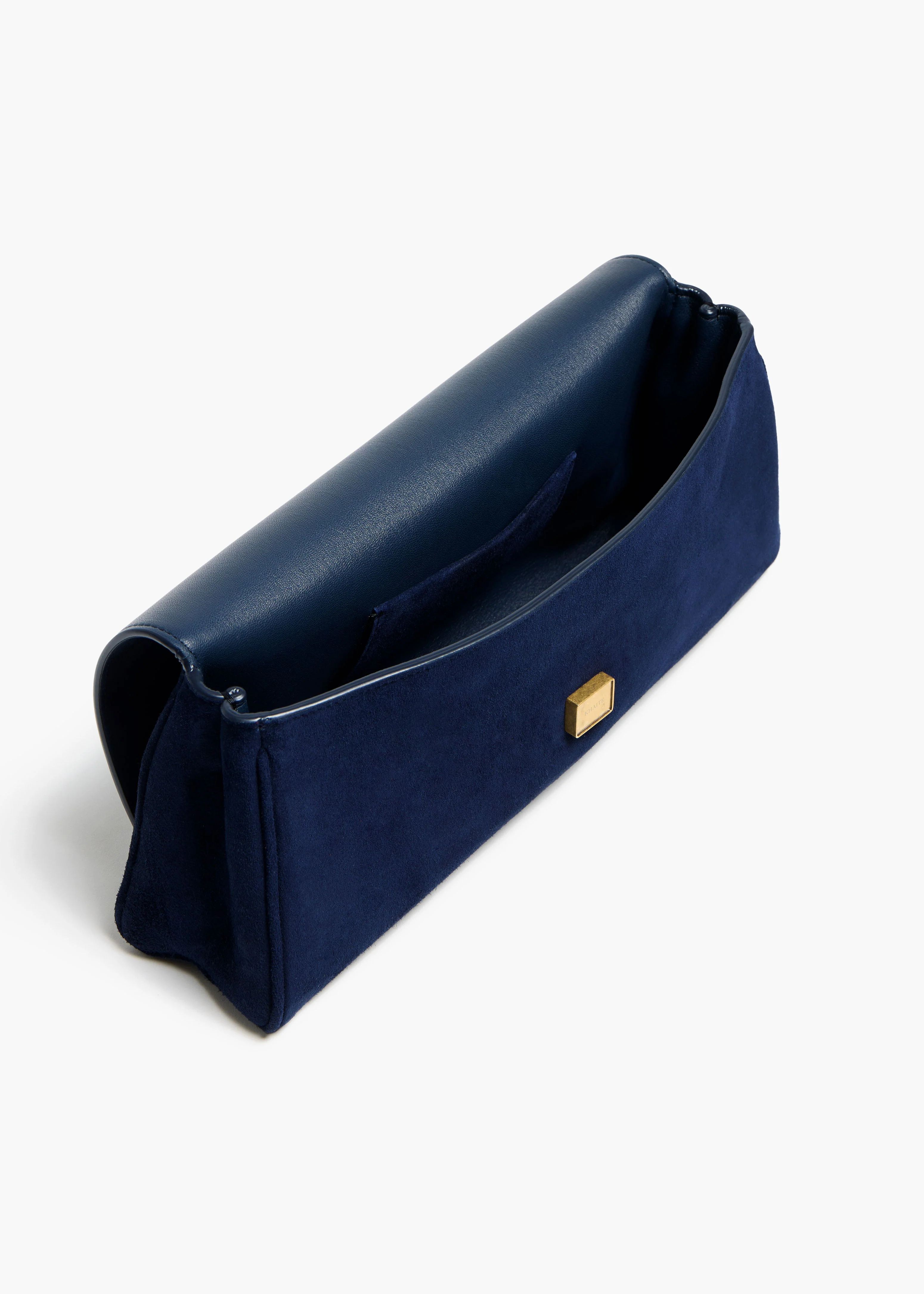Khaite - Audrey Clutch in Midnight Suede - Image 4