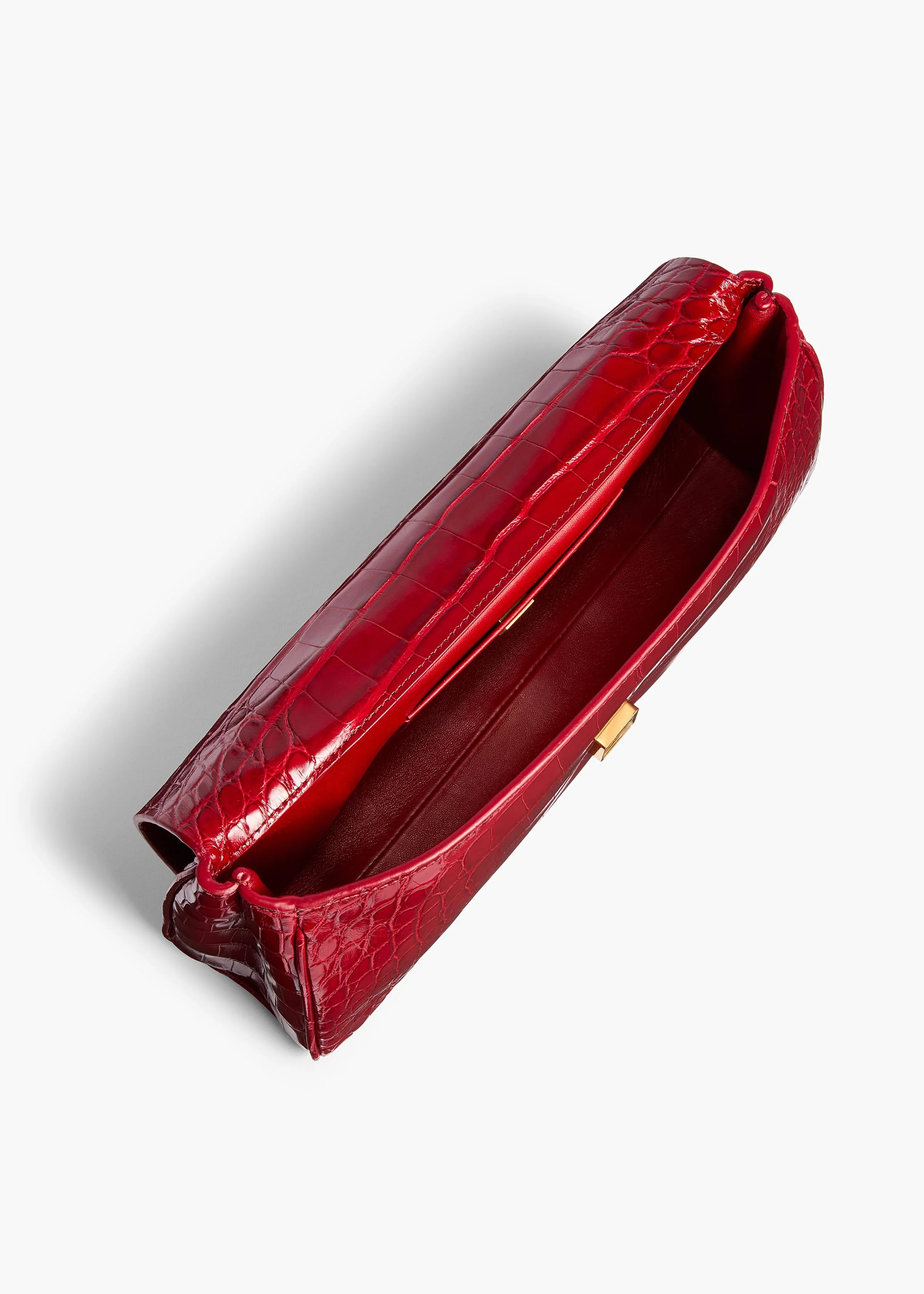 Khaite - Audrey Clutch in Ruby Alligator - Image 3