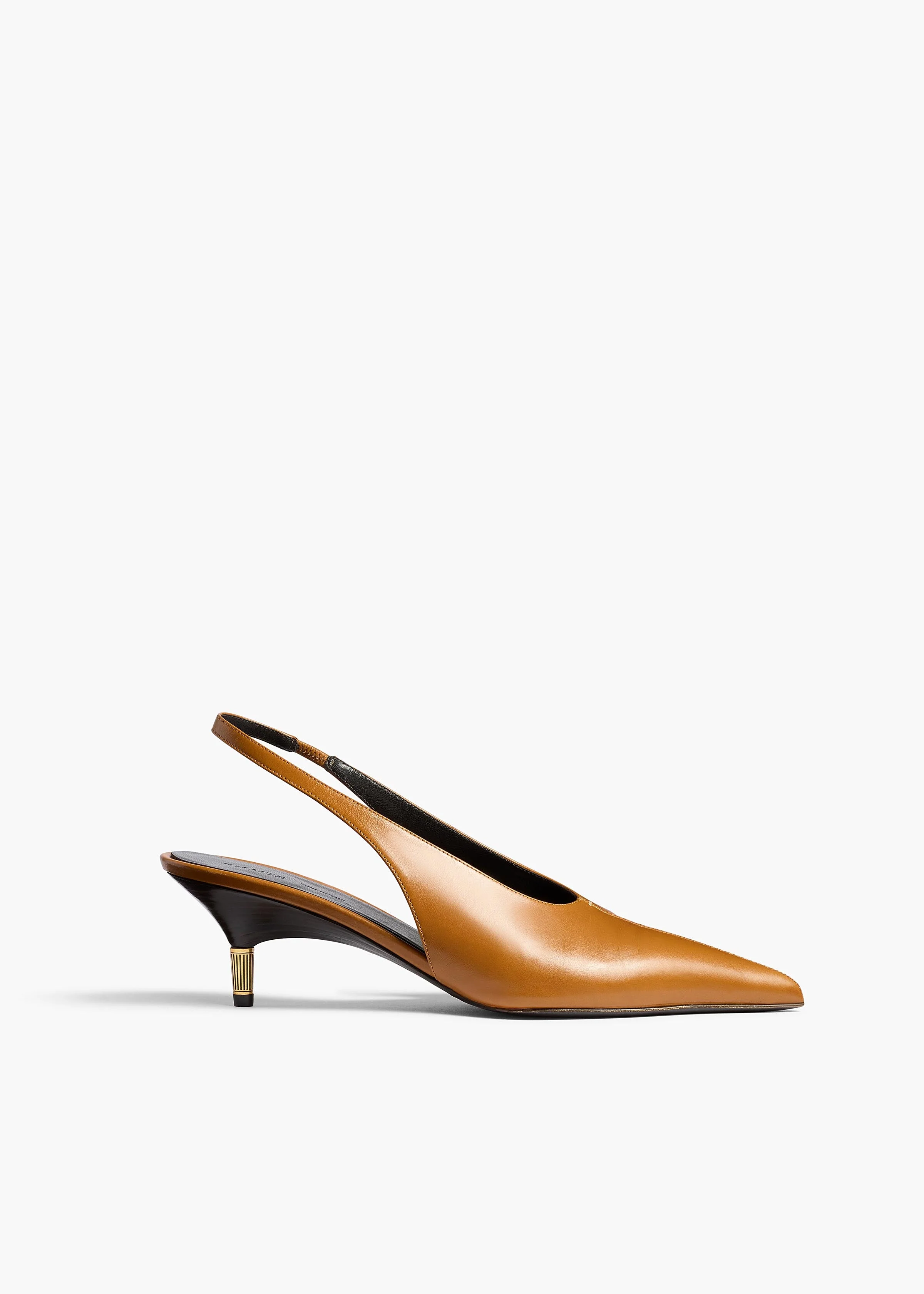 Khaite - Bella Low Pump in Cuoio Glazed Leather