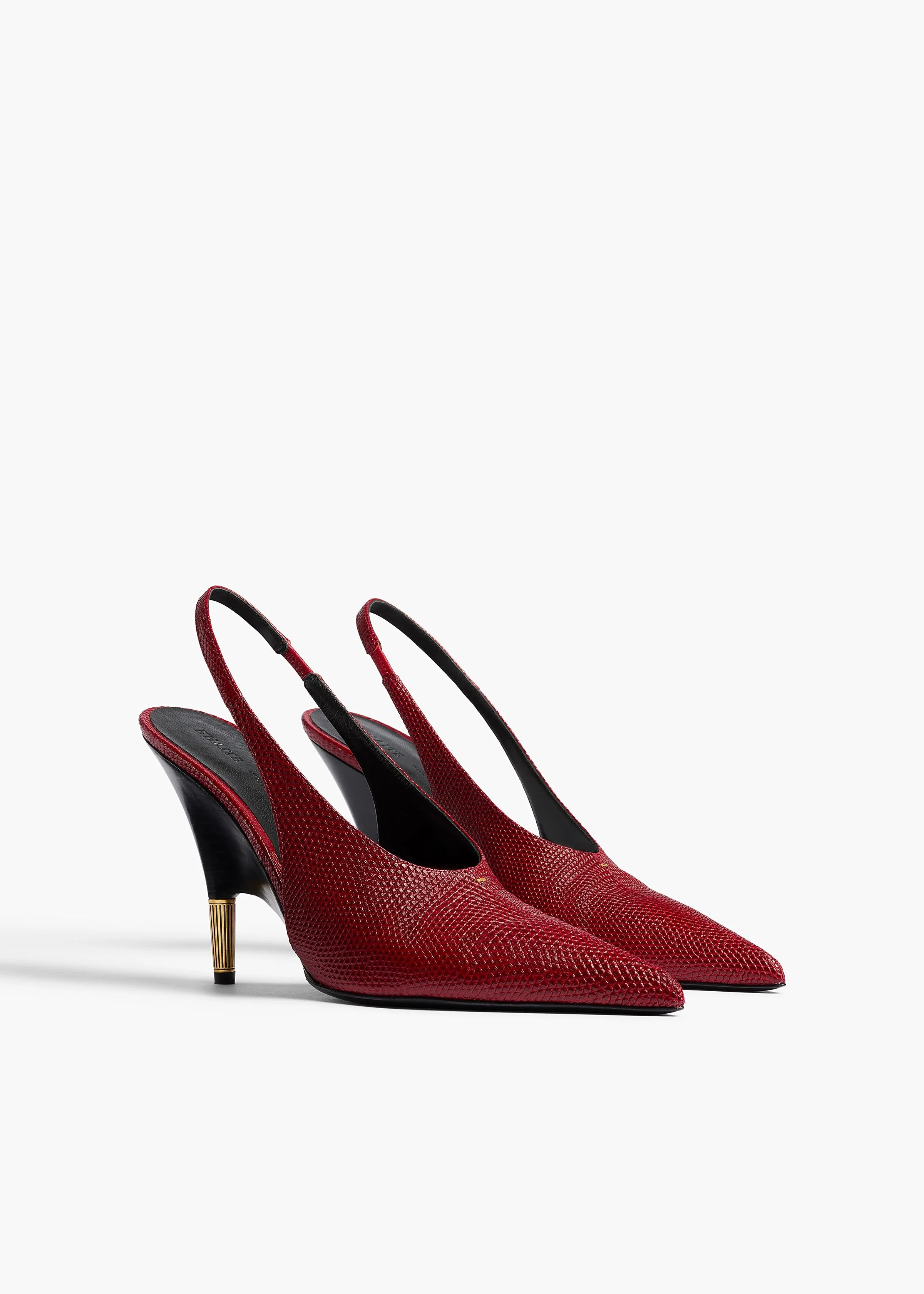 Khaite - Bella Pump in Ruby Lizard - Image 2