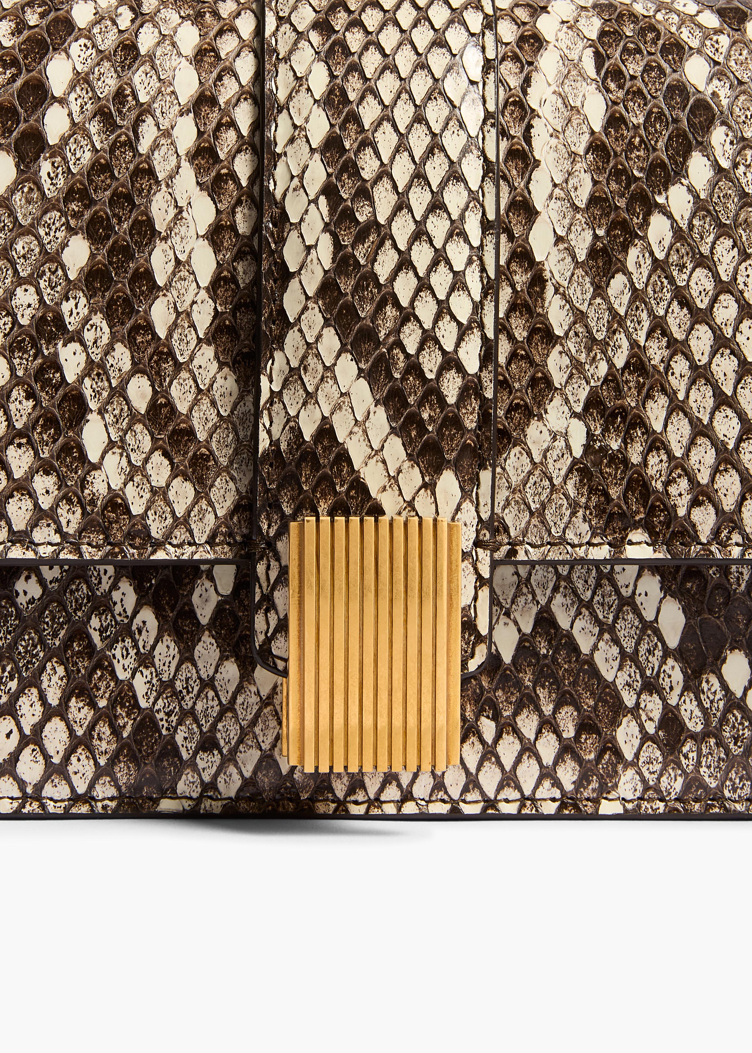 Khaite - Blake Clutch in Natural Python - Image 4