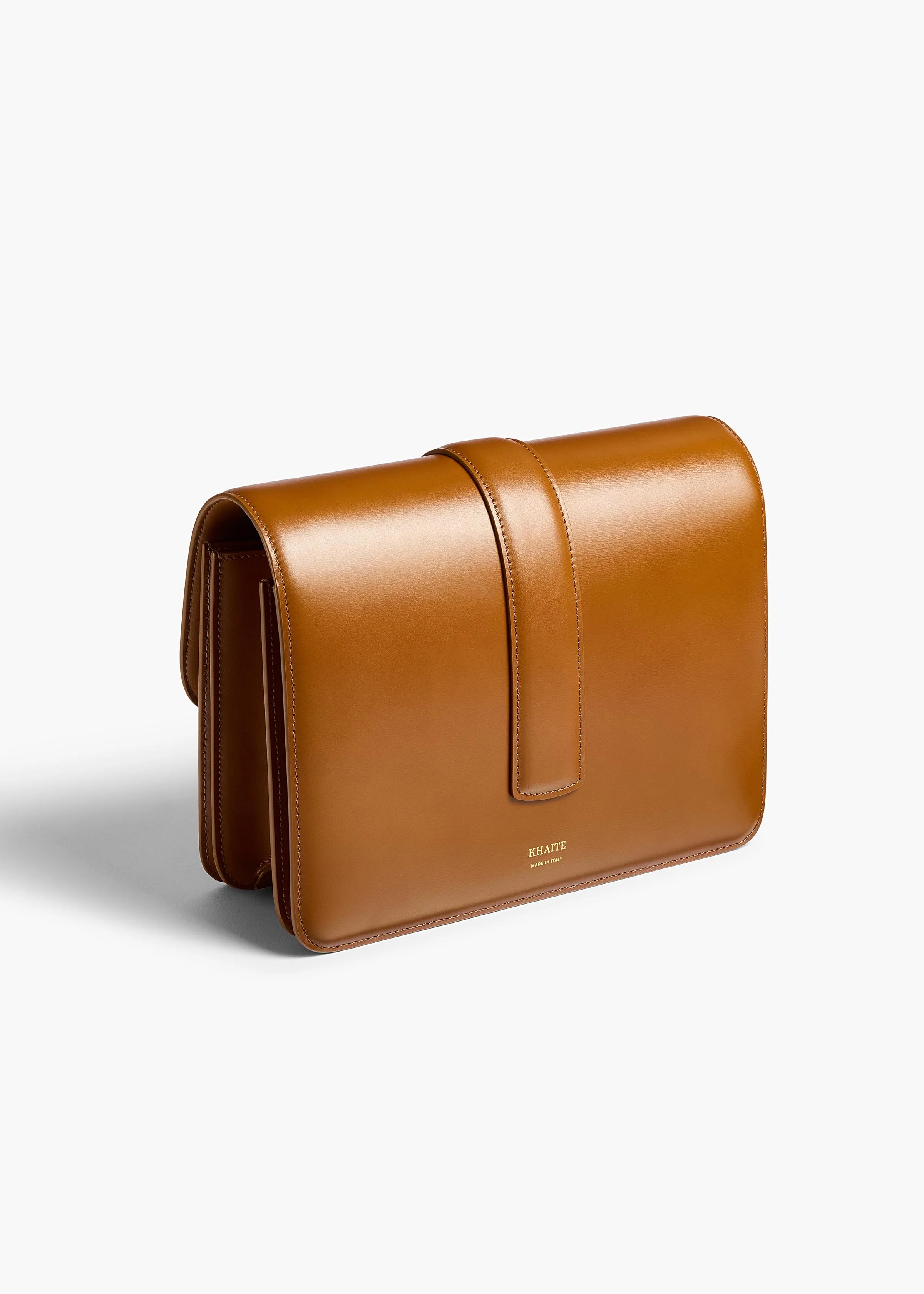 Khaite - Blake Crossbody Bag in Dark Honey Leather - Image 2