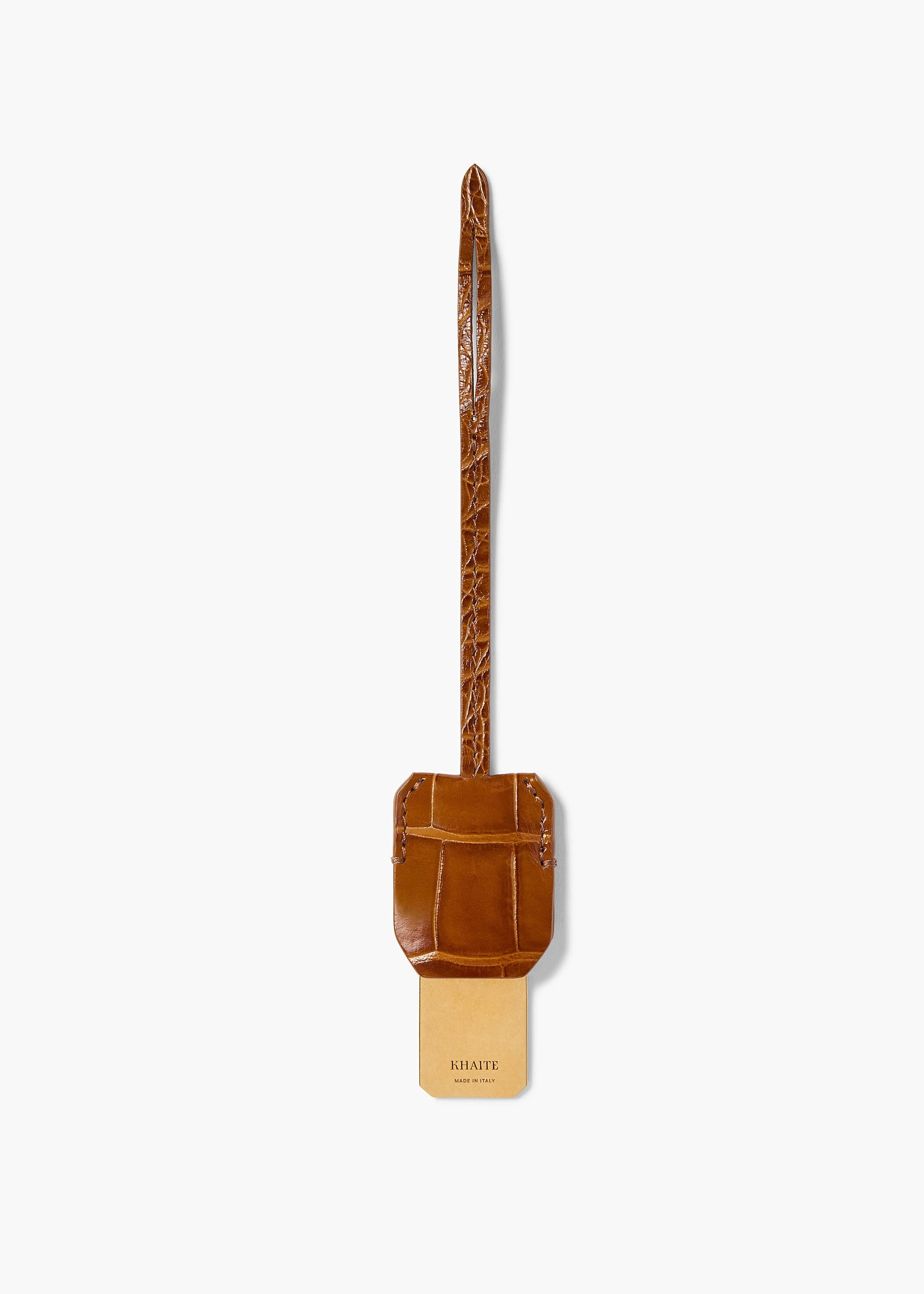 Khaite - Blake Crossbody Bag in Dark Honey Leather - Image 6