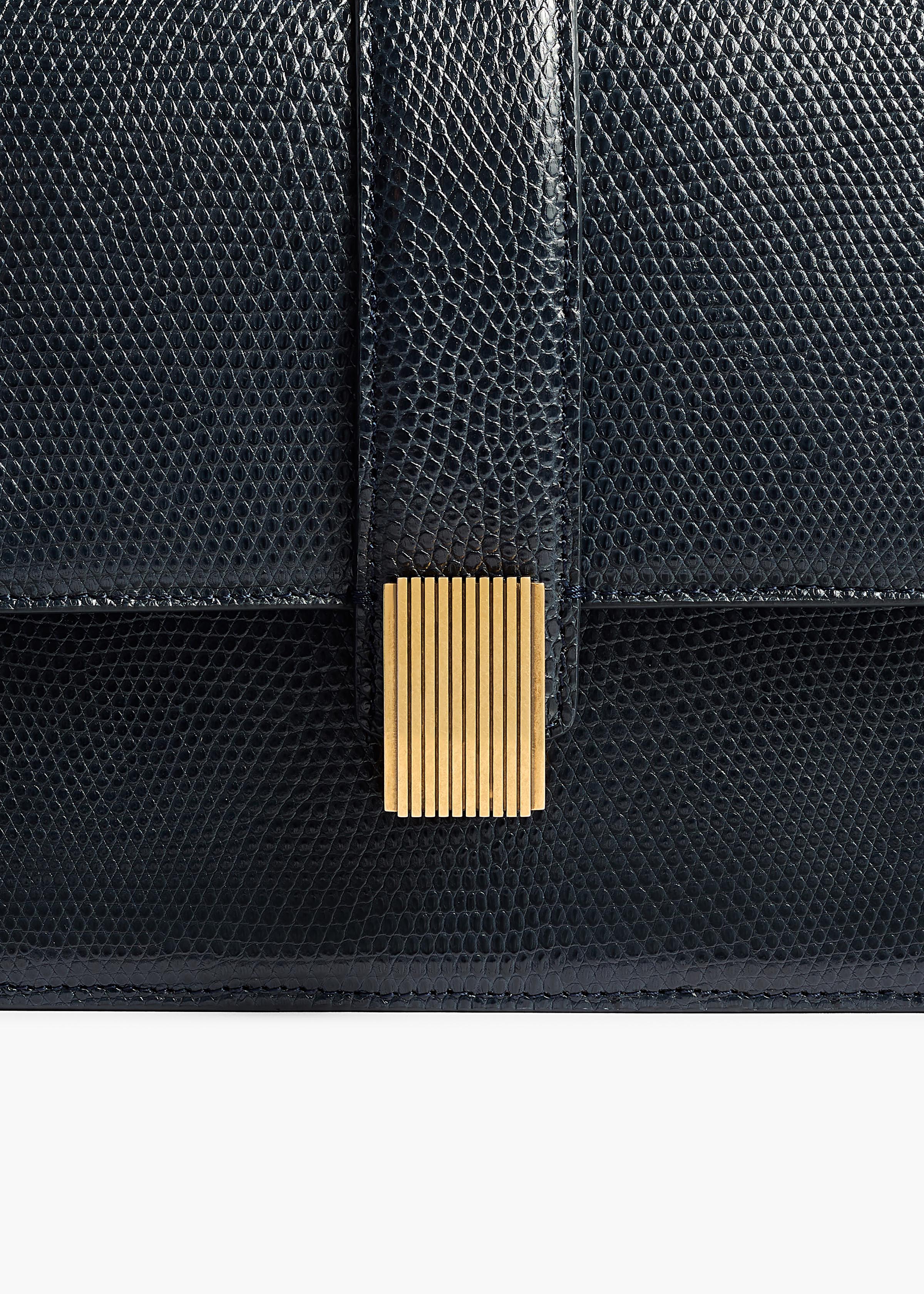Khaite - Blake Crossbody Bag in Midnight Lizard - Image 4