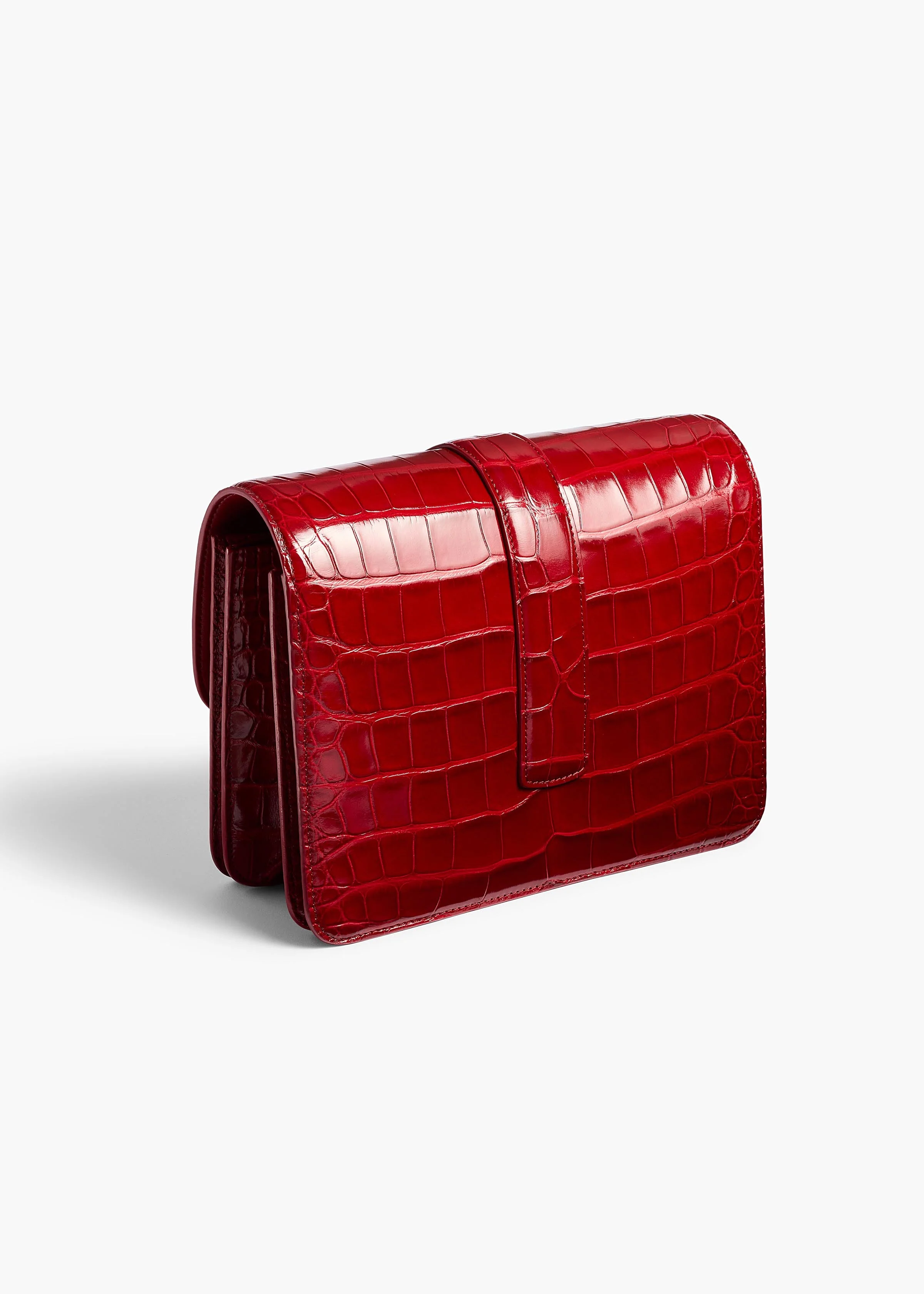 Khaite - Blake Crossbody Bag in Ruby Alligator - Image 2