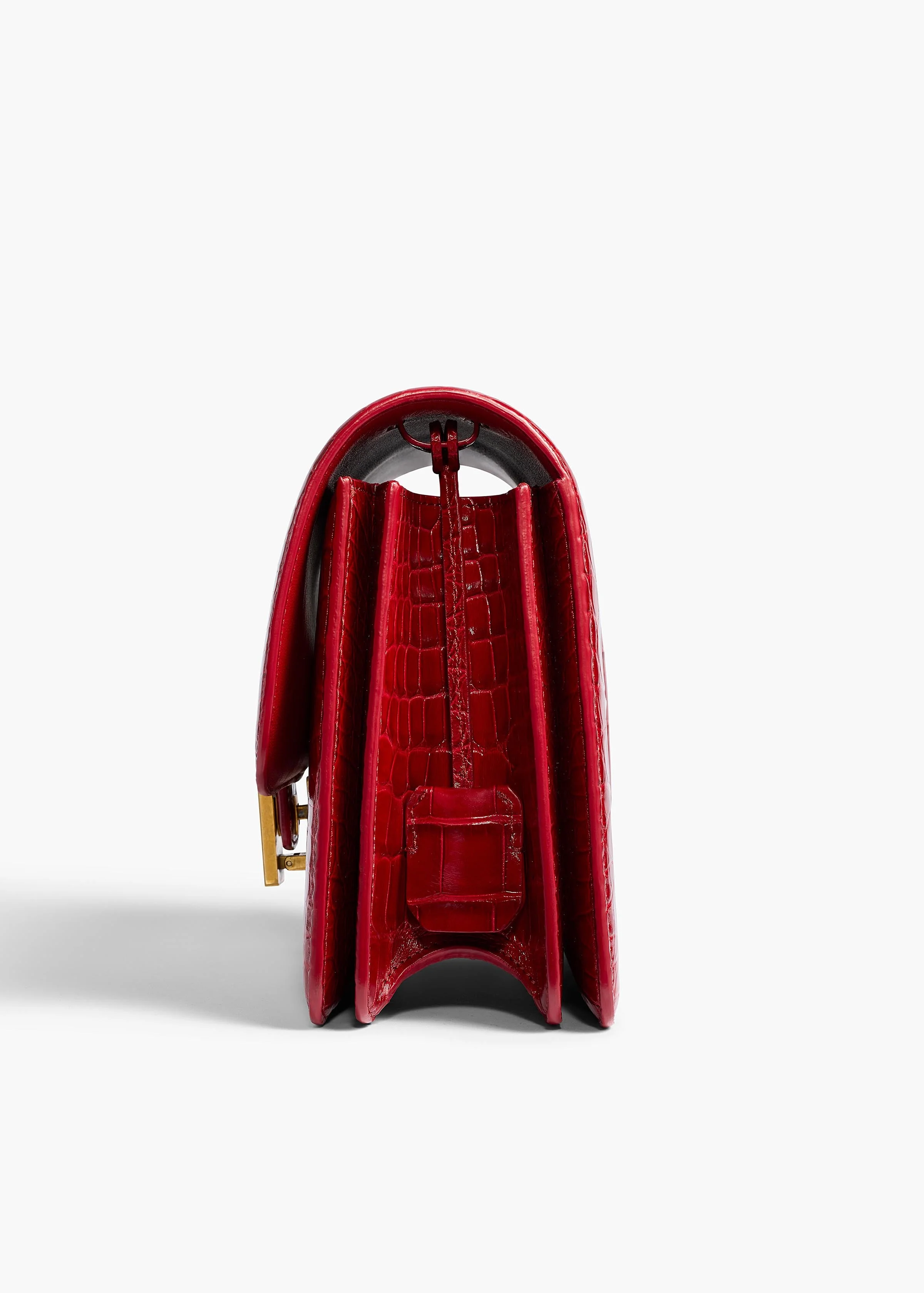 Khaite - Blake Crossbody Bag in Ruby Alligator - Image 5
