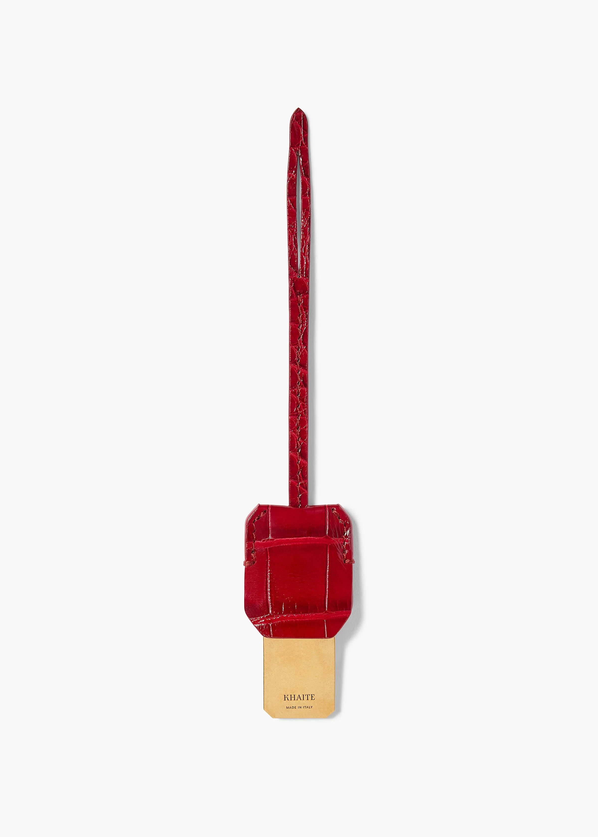 Khaite - Blake Crossbody Bag in Ruby Alligator - Image 6