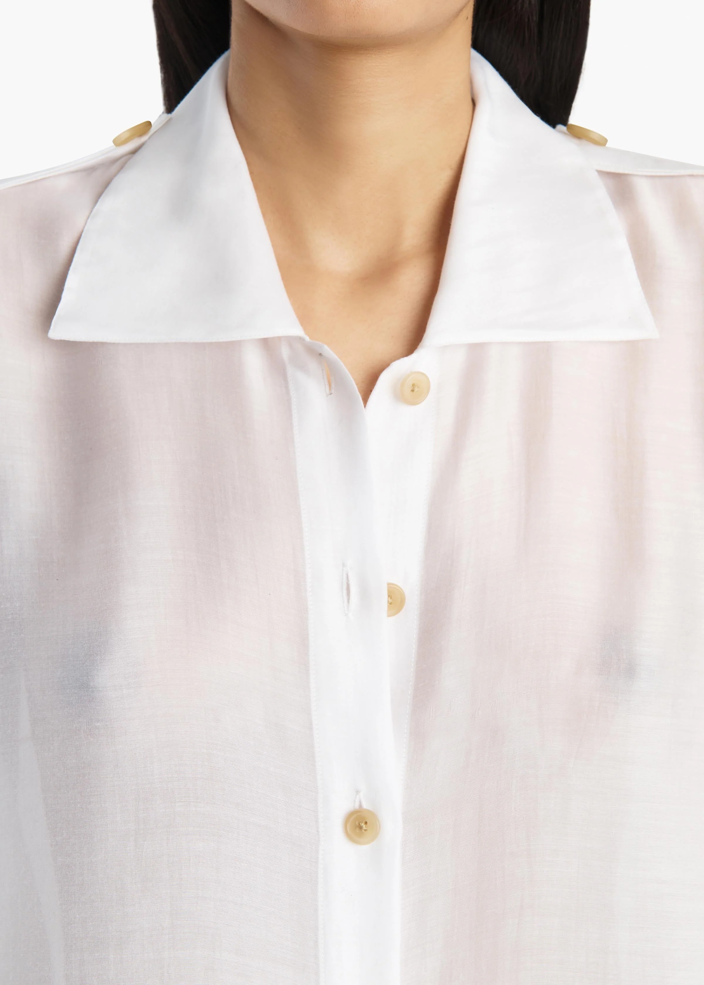 Khaite - Bodine Top in Chalk - Image 5