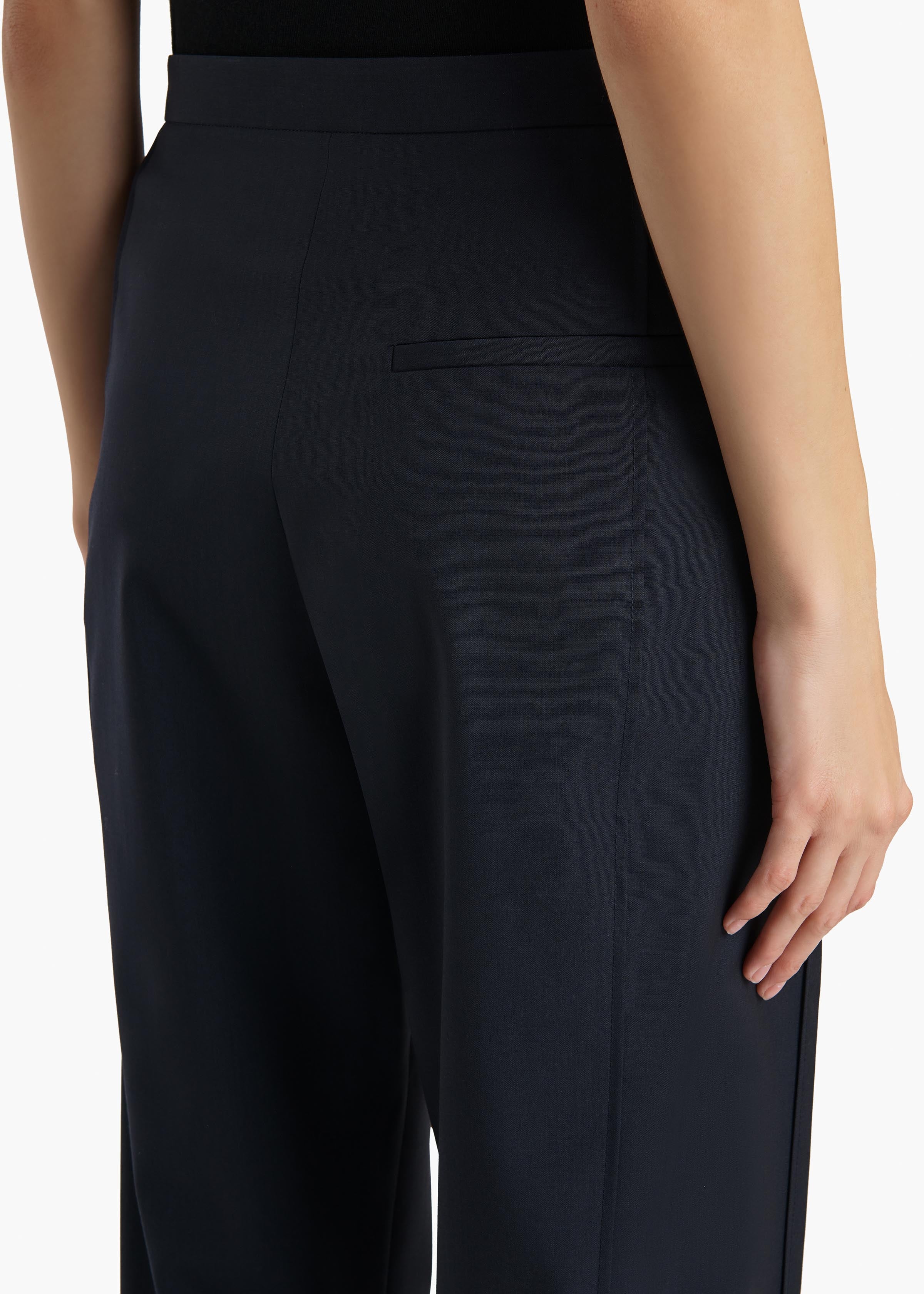 Khaite - Borden Pant in Dark Navy - Image 6