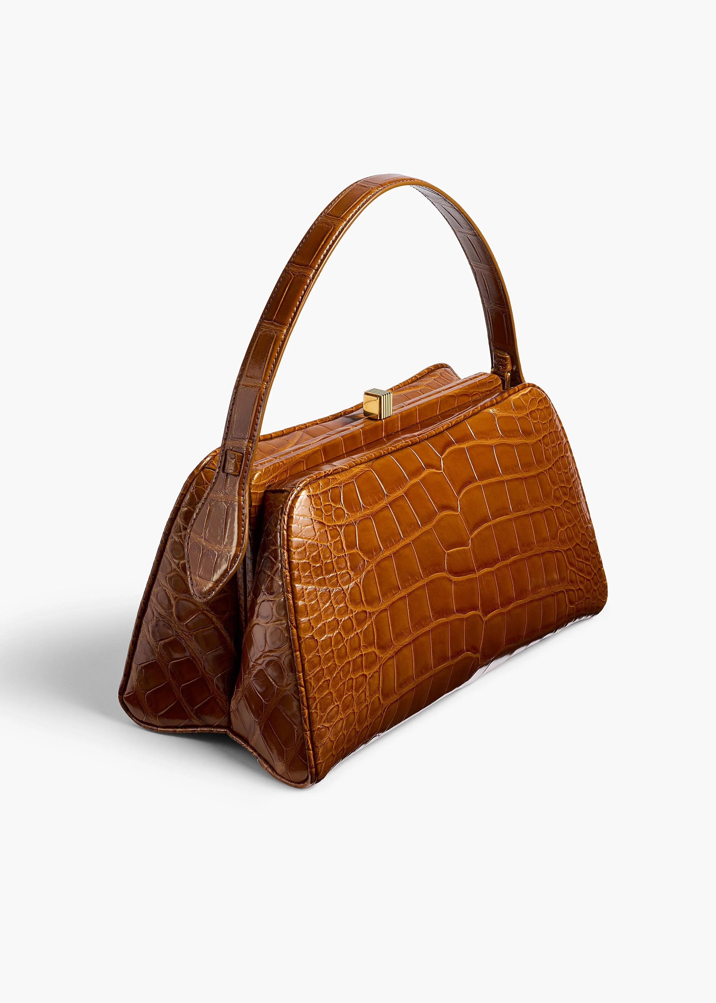 Khaite - Cate Bag in Dark Honey Alligator - Image 2