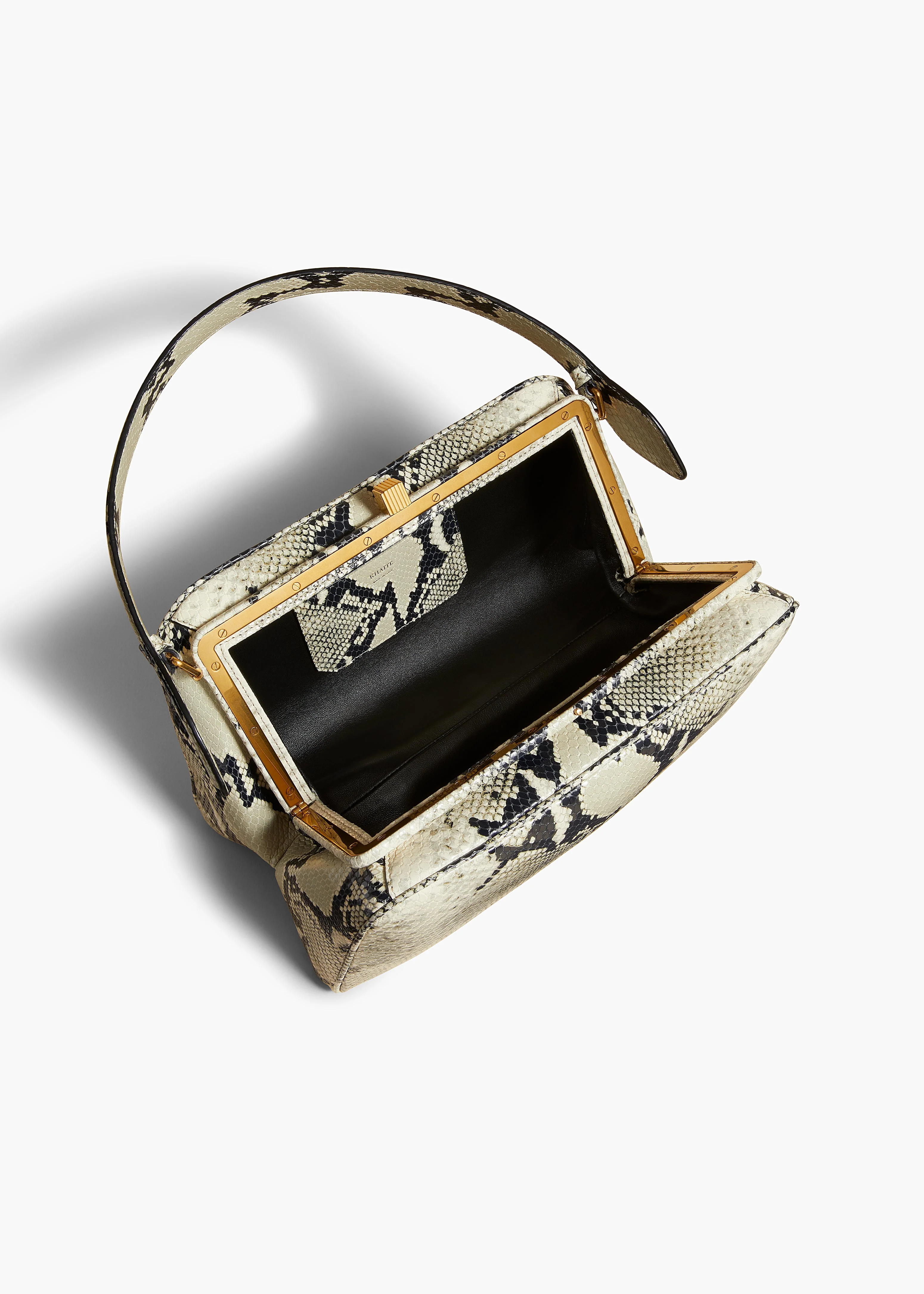Khaite - Cate Bag in Natural Python - Embossed Leather - Image 4