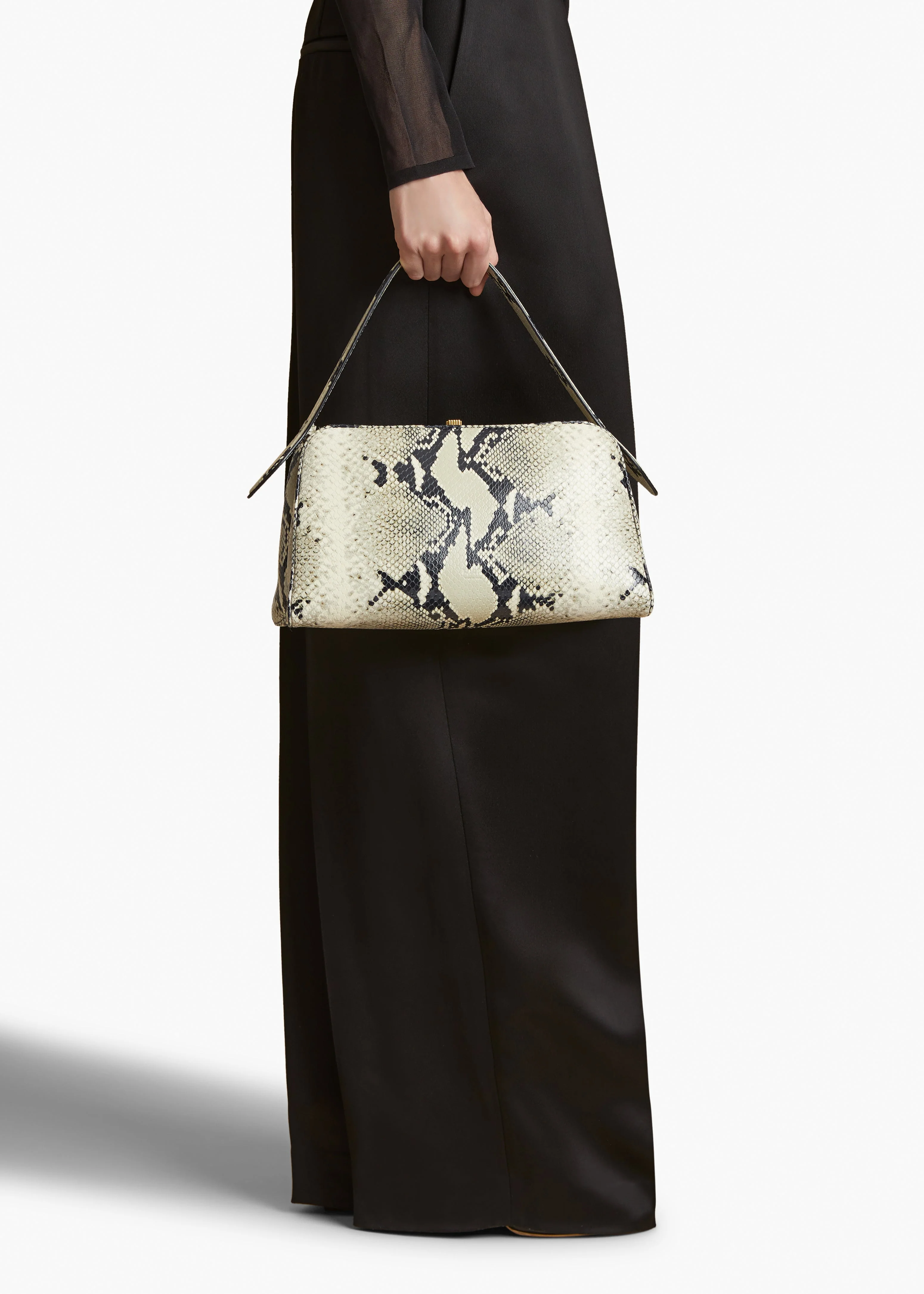 Khaite - Cate Bag in Natural Python - Embossed Leather - Image 5