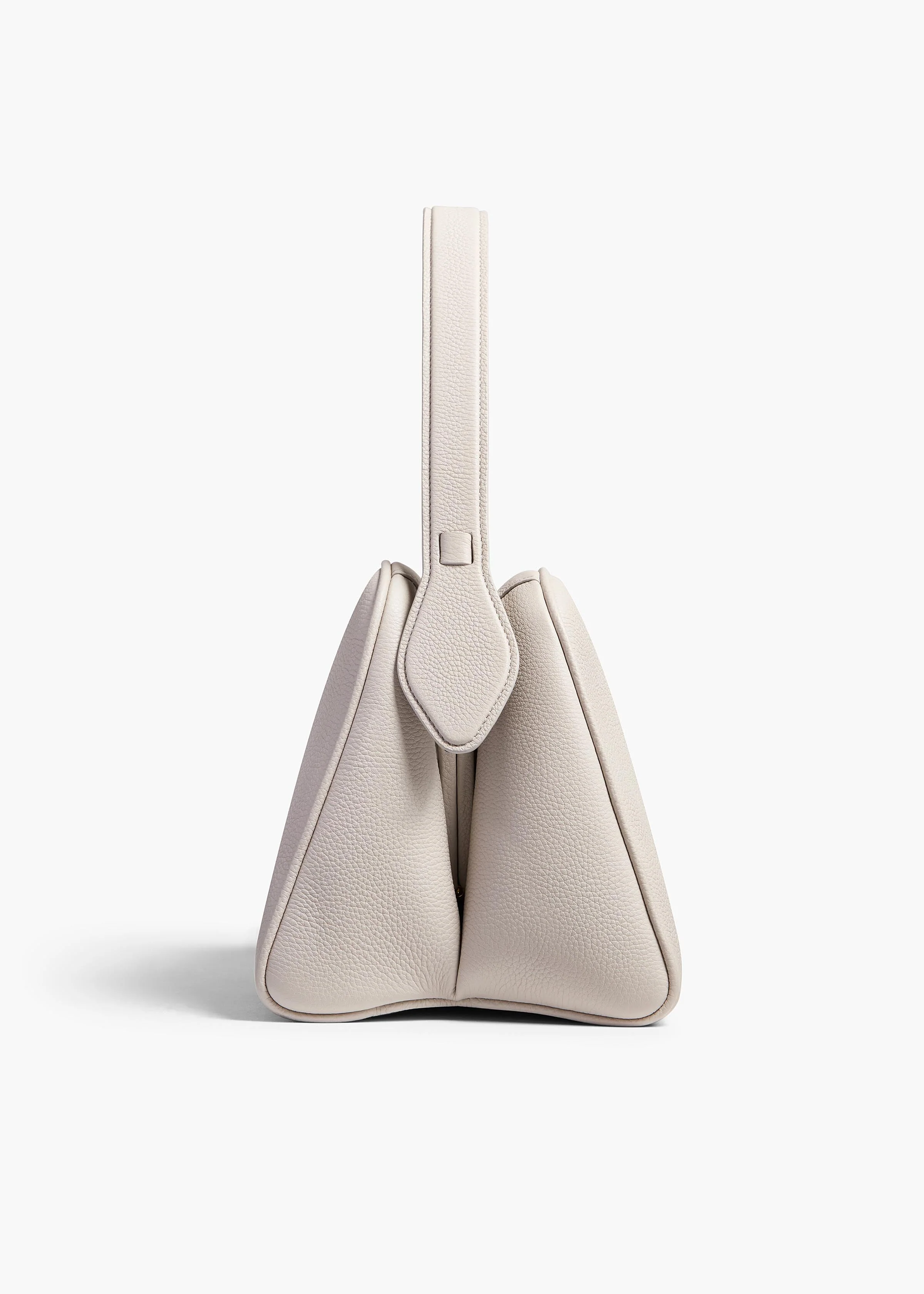 Khaite - Cate Bag in Light Grey Pebbled Leather - Image 9