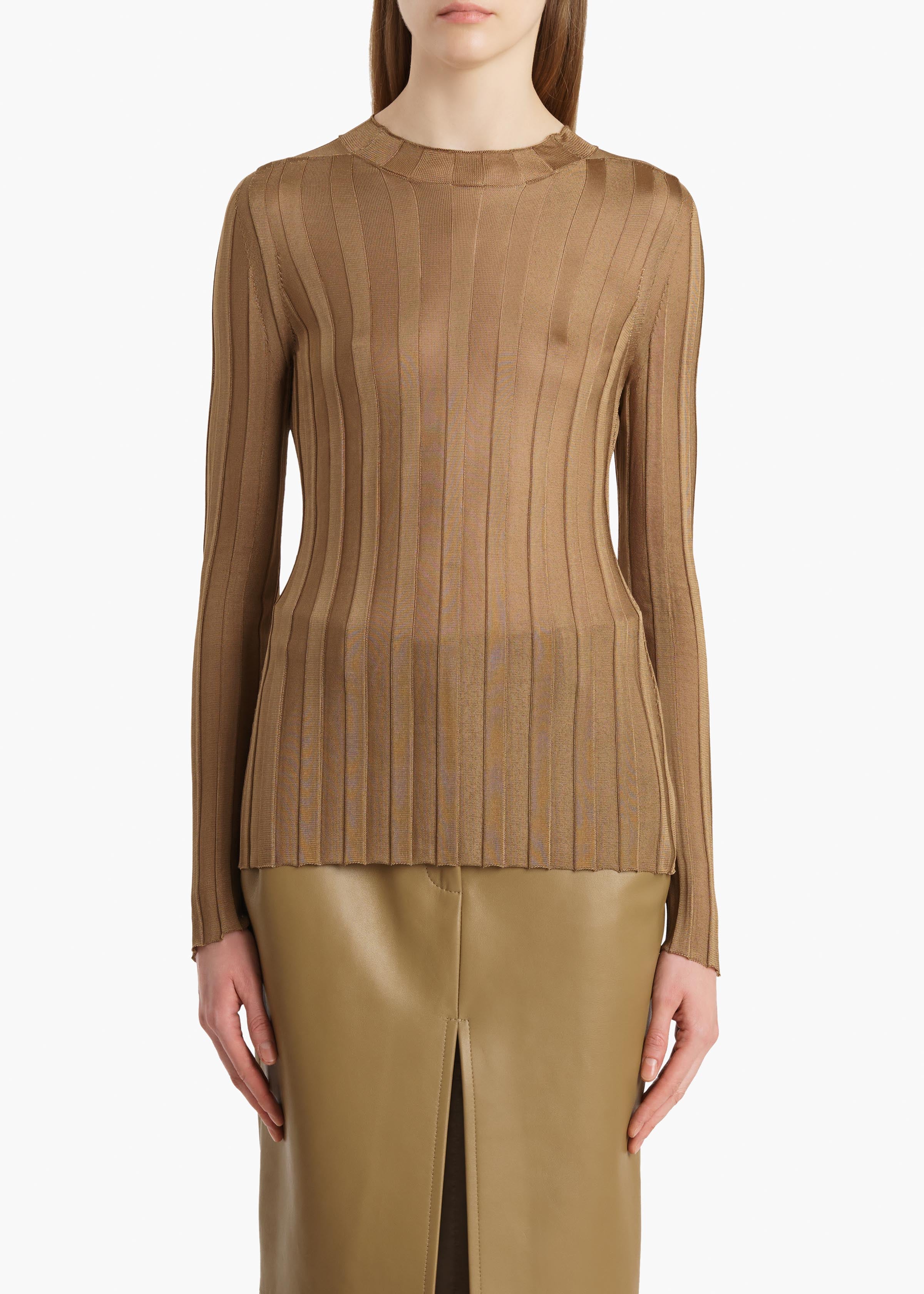 Khaite - Cosette Top in Carob - Image 3