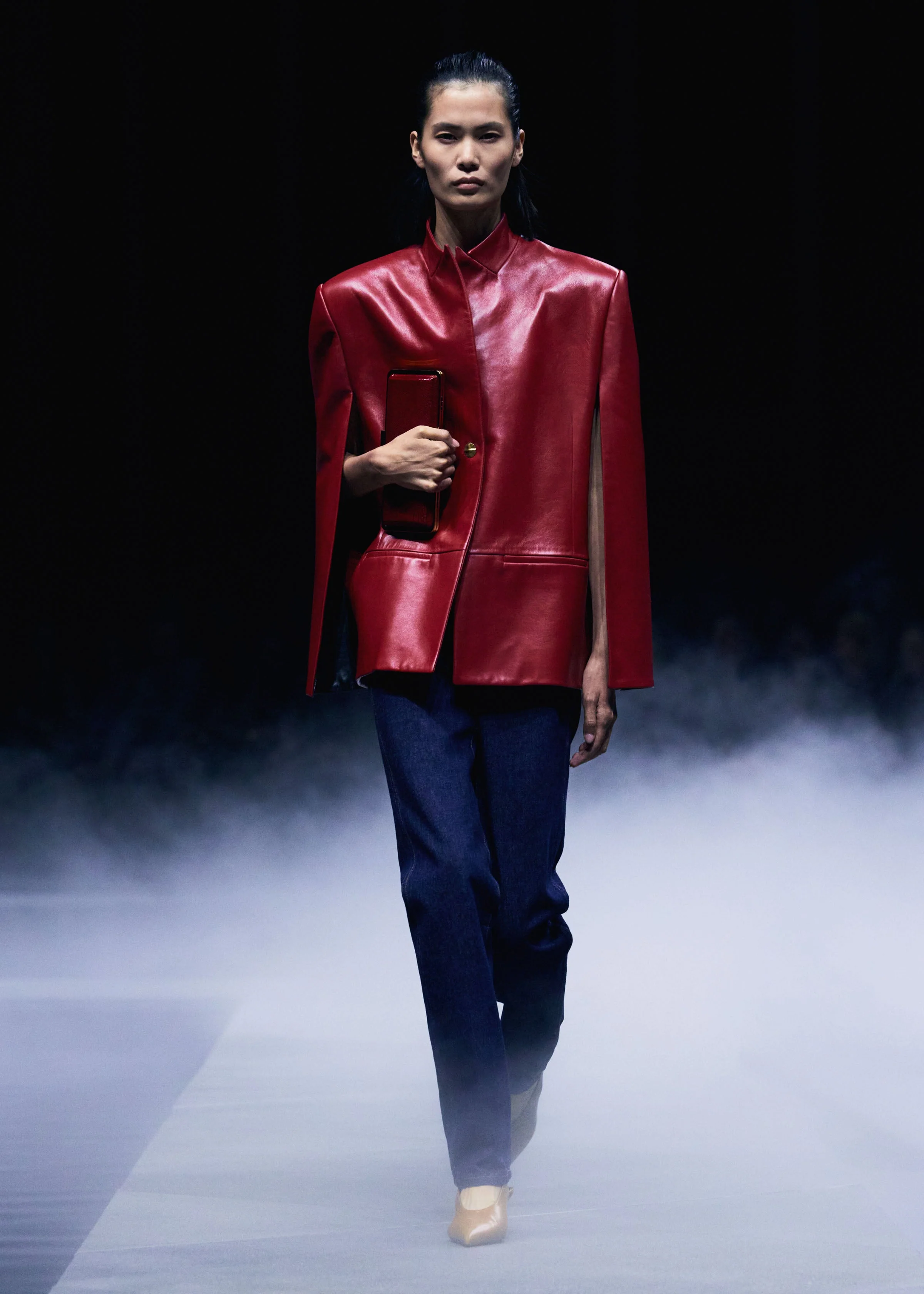 Khaite - Dolso Jacket in Deep Red Leather - Image 7