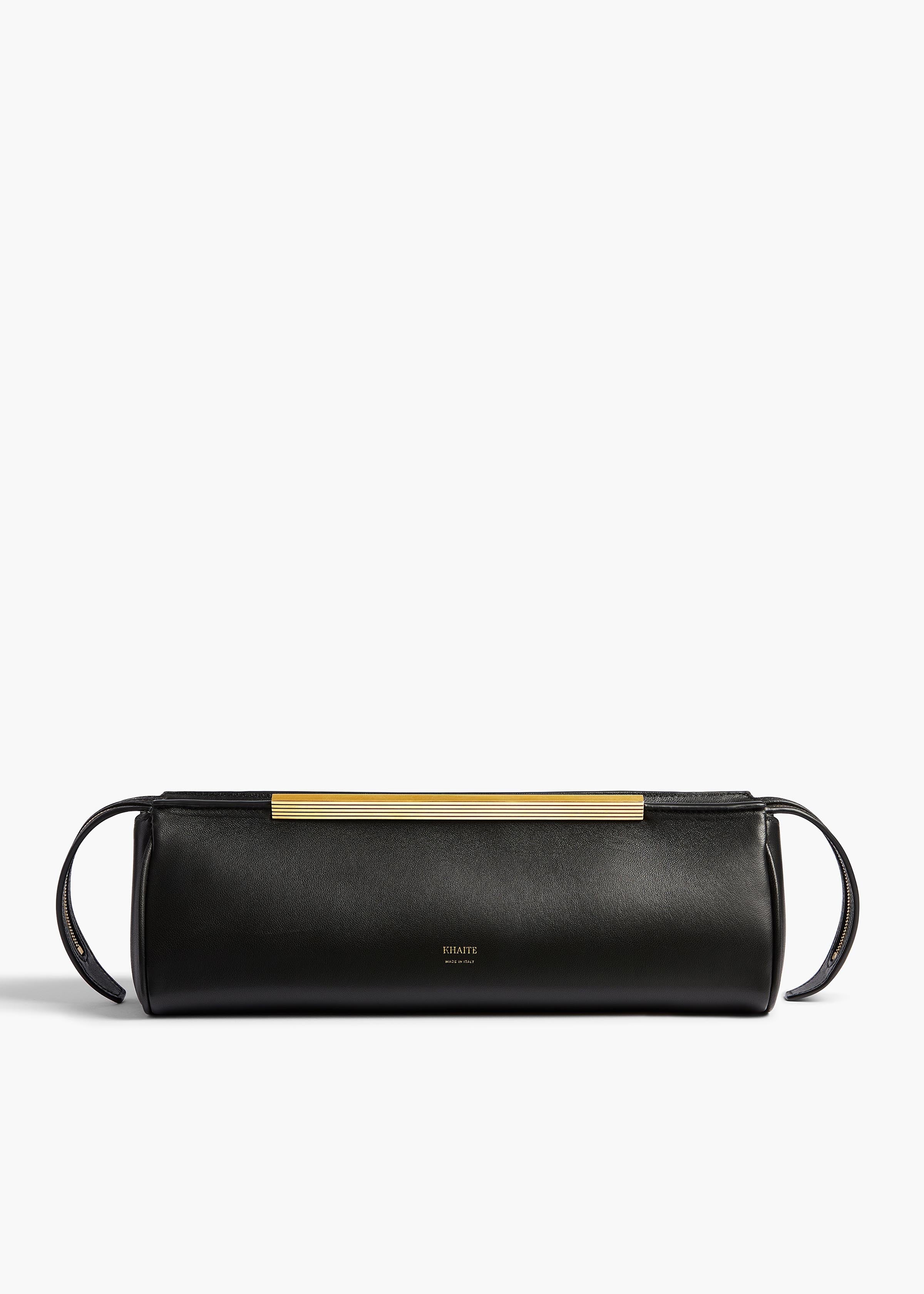 Khaite - Donna Evening Clutch in Black Leather