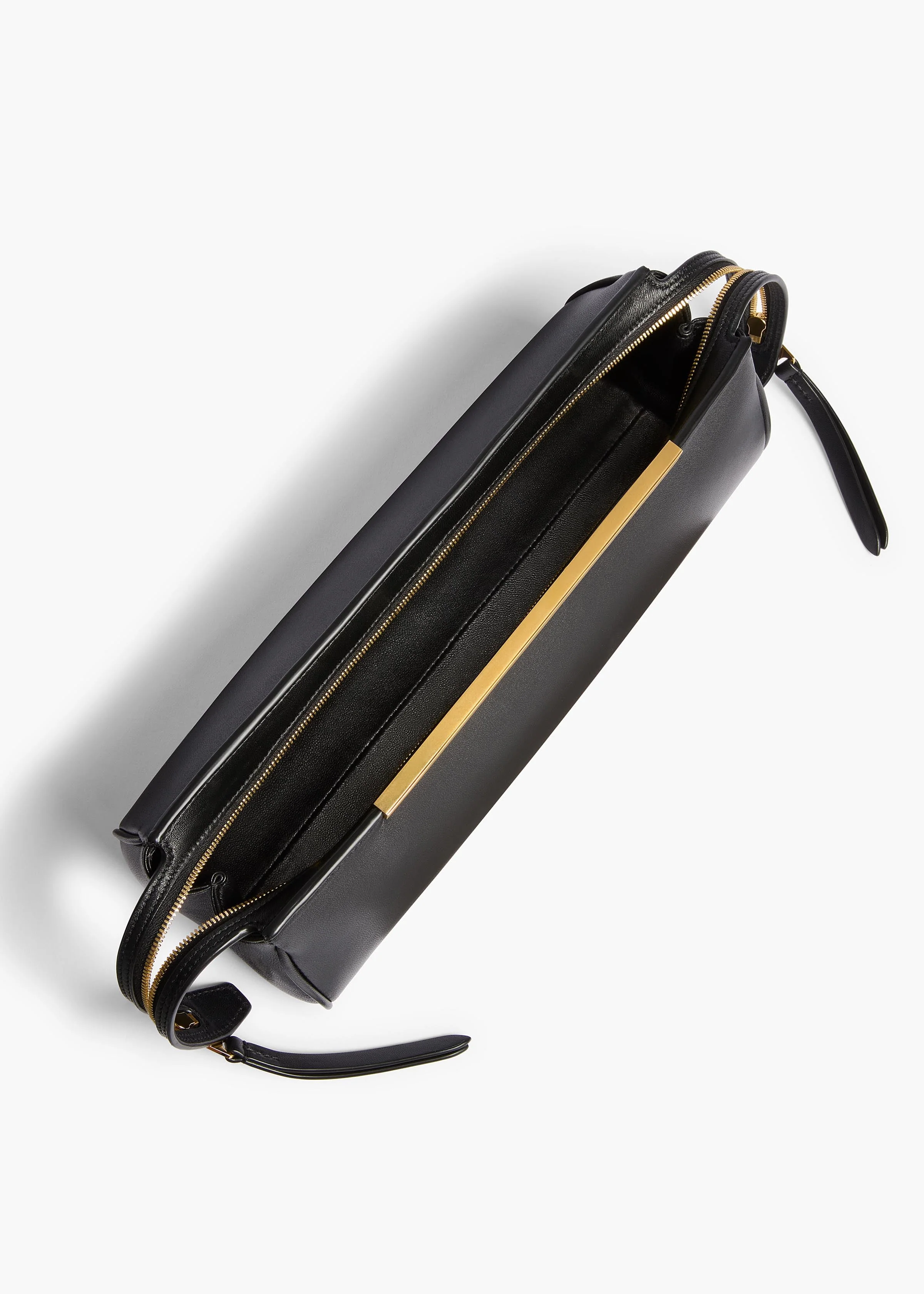 Khaite - Donna Evening Clutch in Black Leather - Image 3