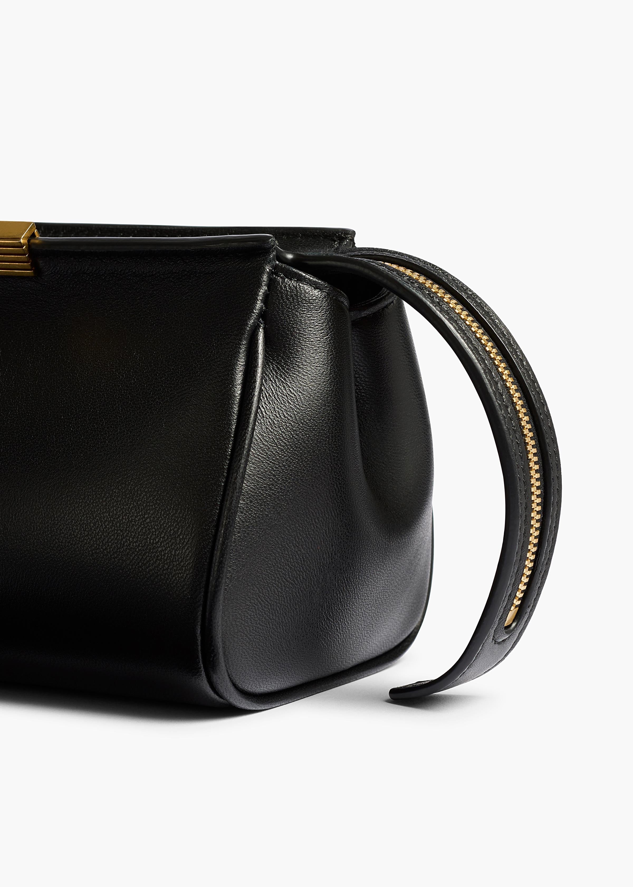 Khaite - Donna Evening Clutch in Black Leather - Image 4