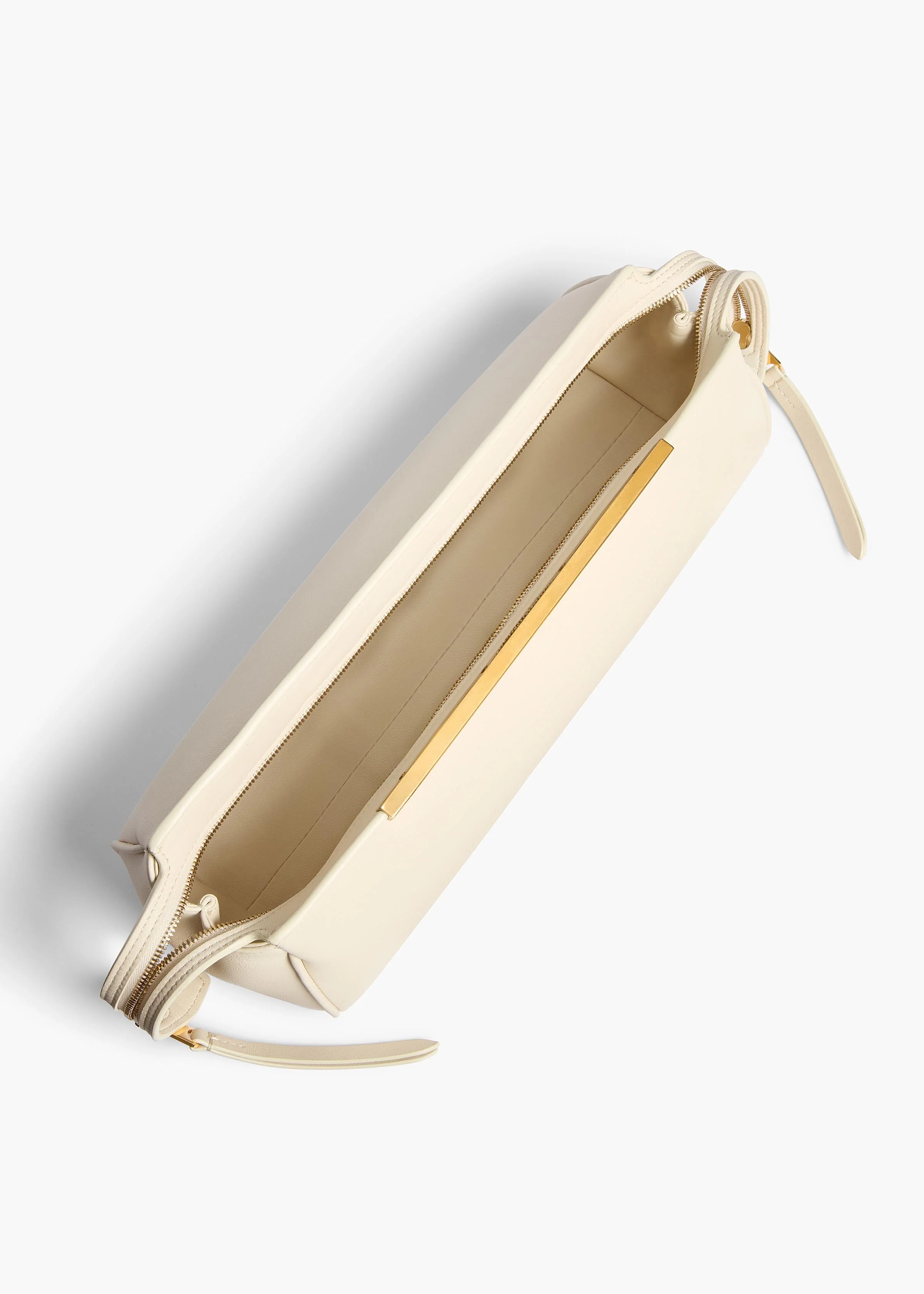 Khaite - Donna Evening Clutch in Cream Leather - Image 3