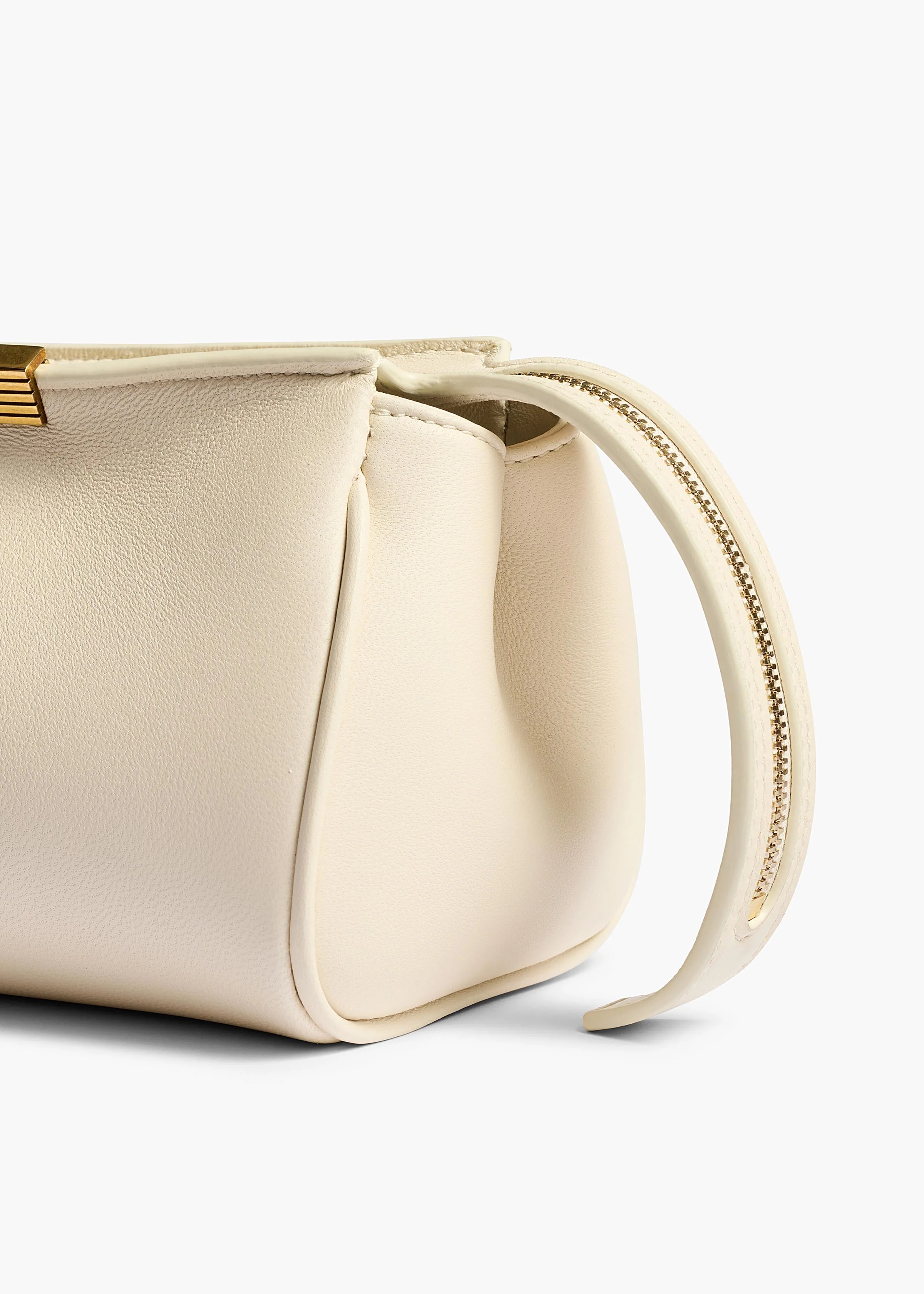 Khaite - Donna Evening Clutch in Cream Leather - Image 4