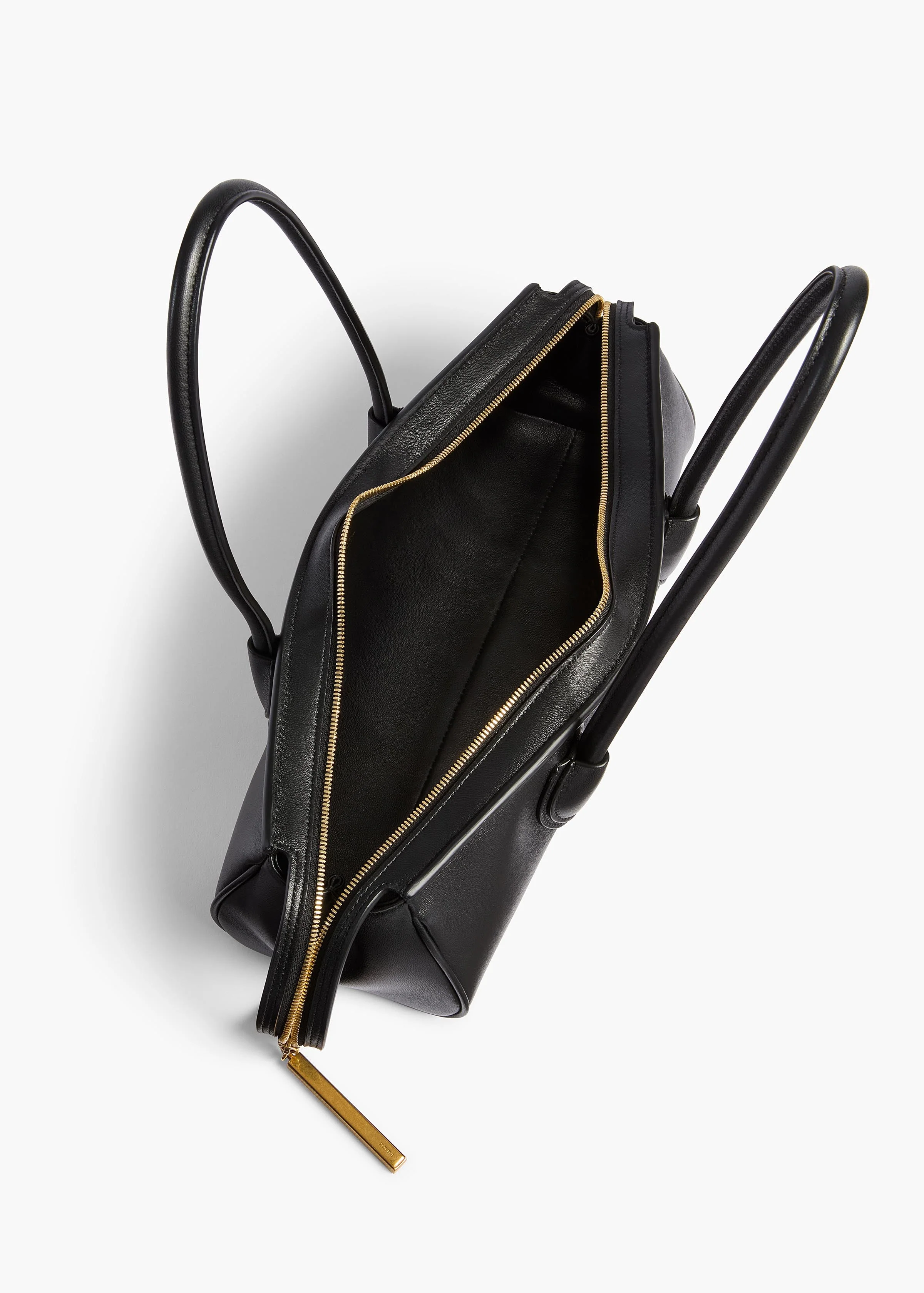 Khaite - Donna Shoulder Bag in Black Leather - Image 3