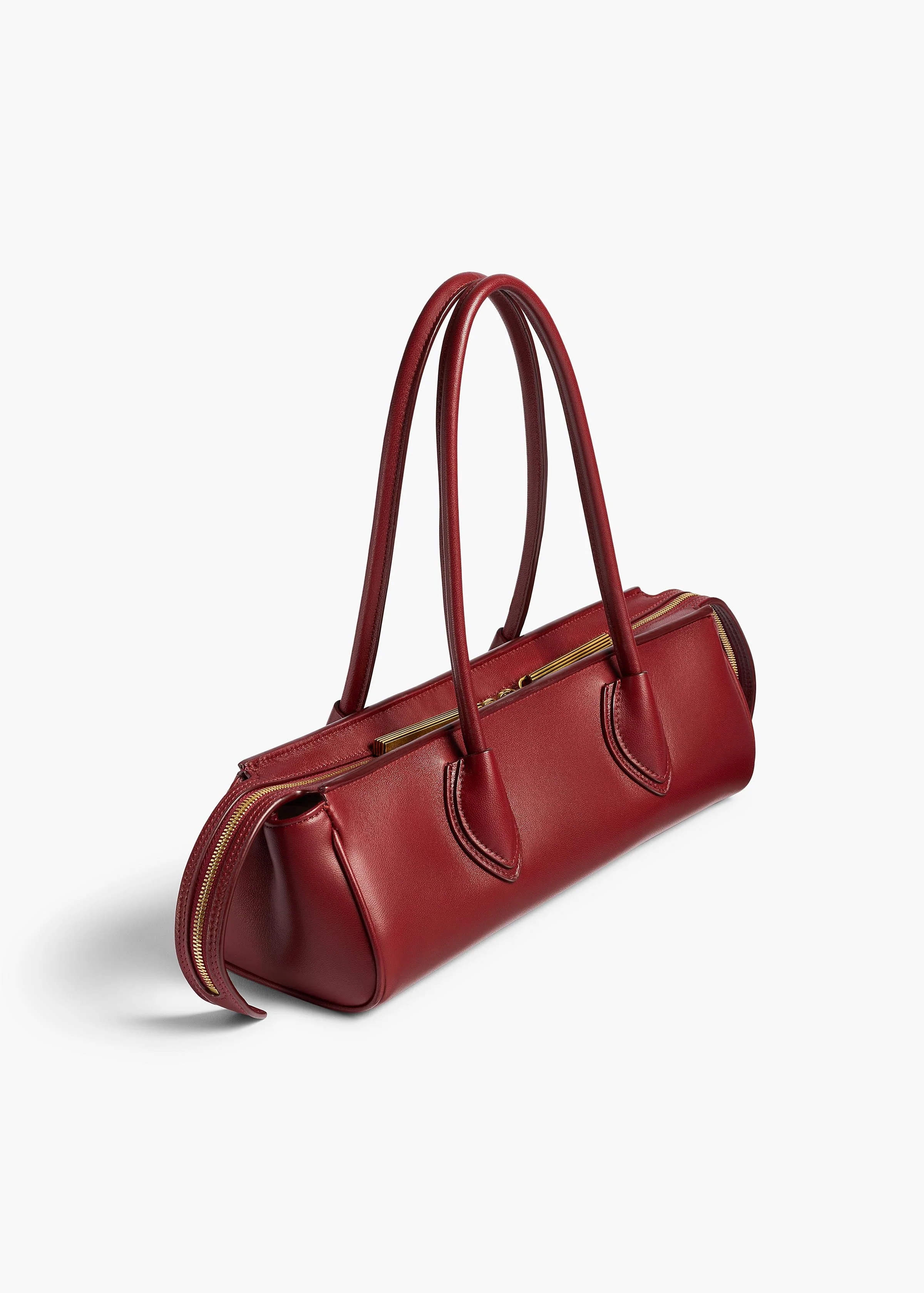Khaite - Donna Shoulder Bag in Oxblood Leather - Image 2