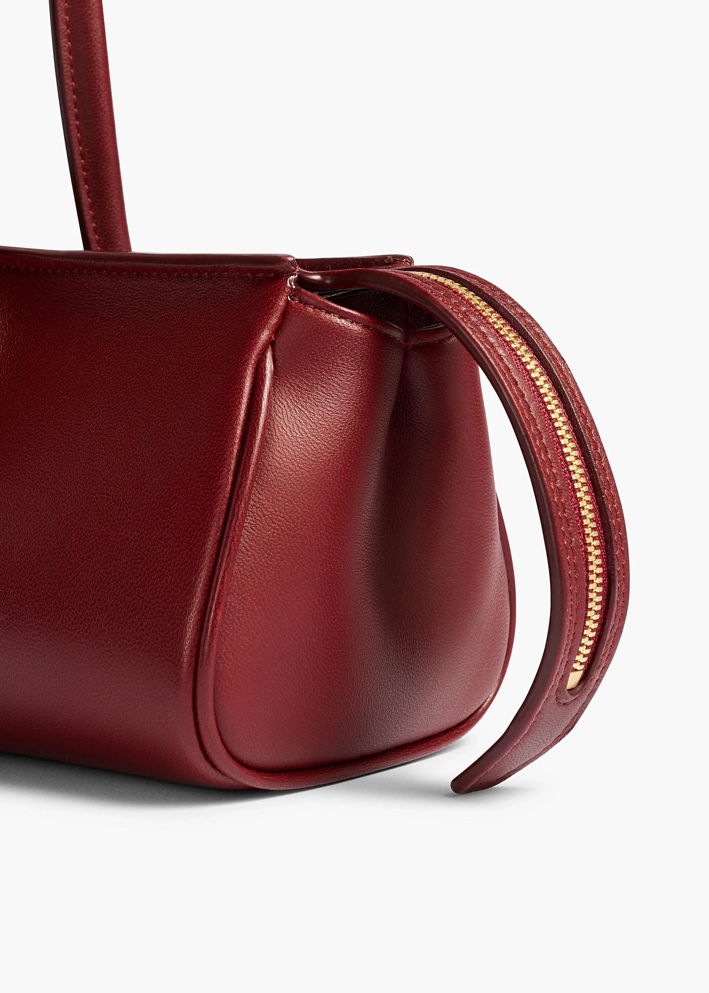 Khaite - Donna Shoulder Bag in Oxblood Leather - Image 4