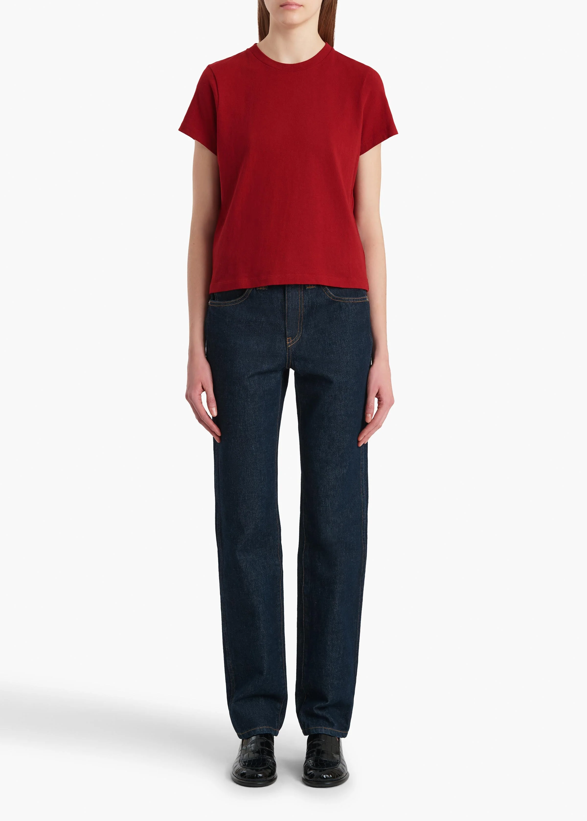 Khaite - Emmylou T - Shirt in Crimson - Image 2